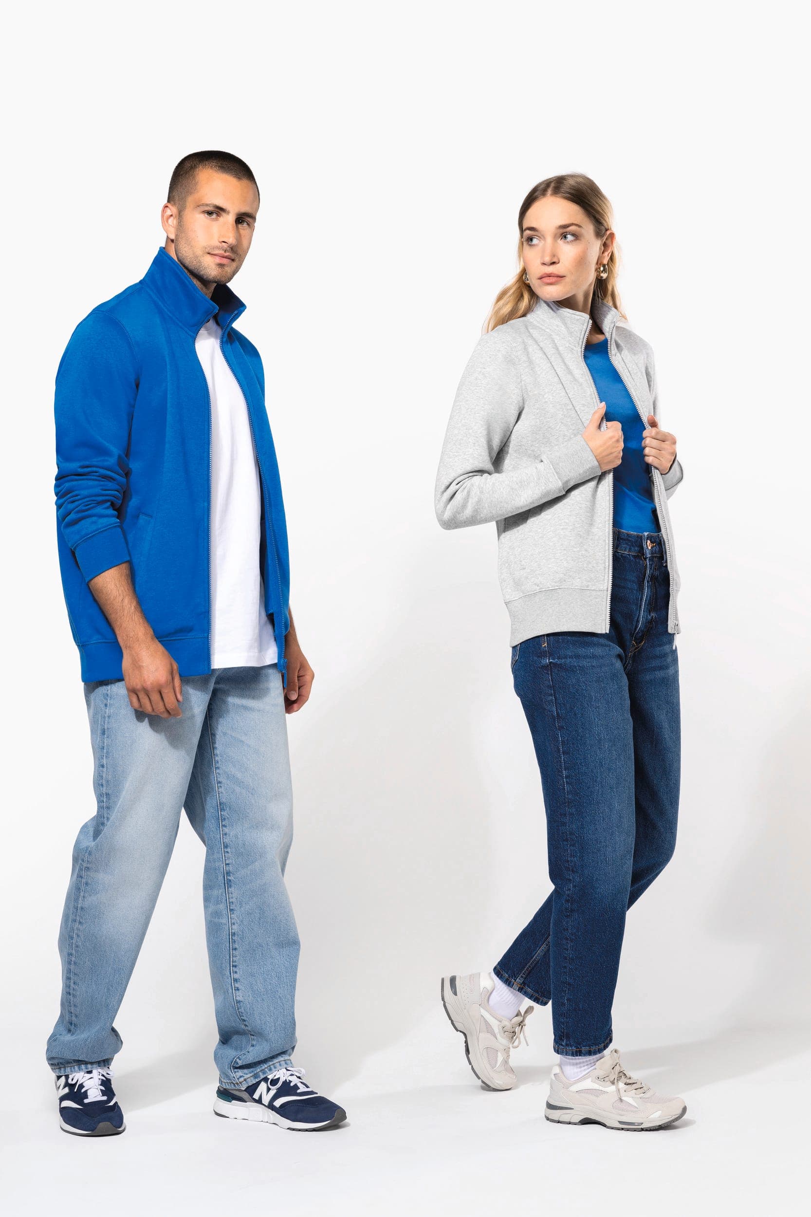 Veste molleton gratté femme en situation