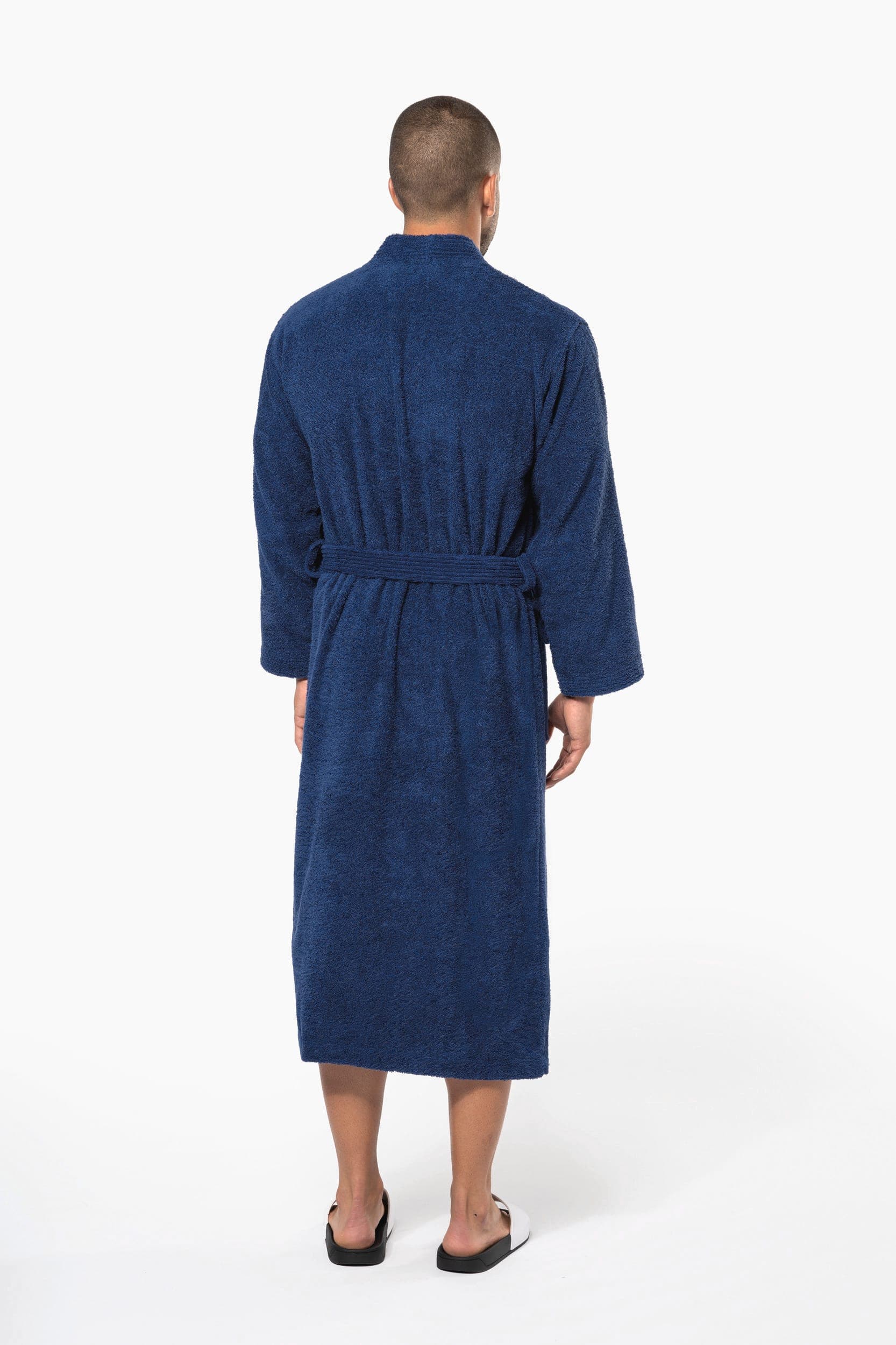 Peignoir col kimono en situation