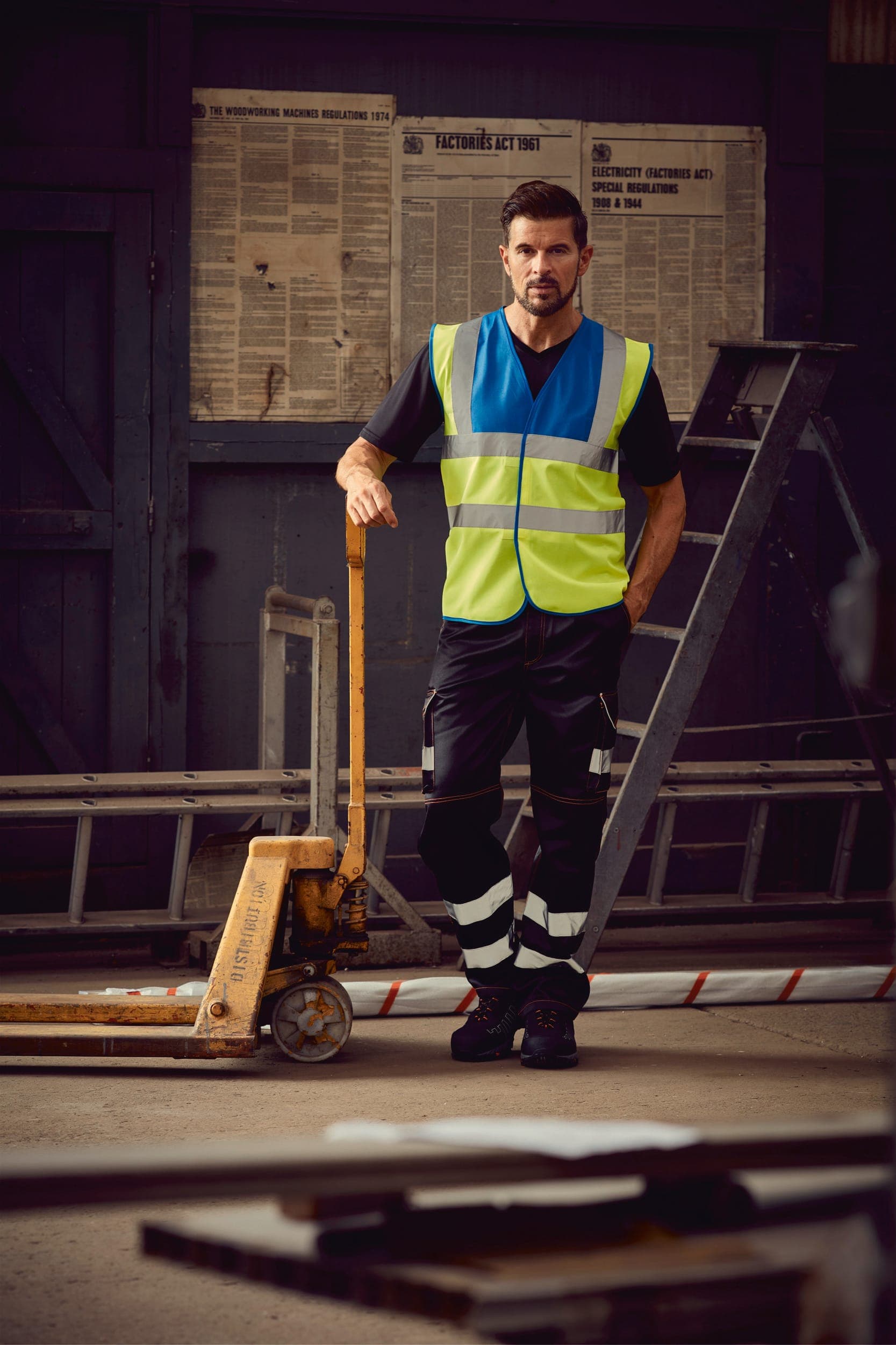Gilet haute visibilité en situation