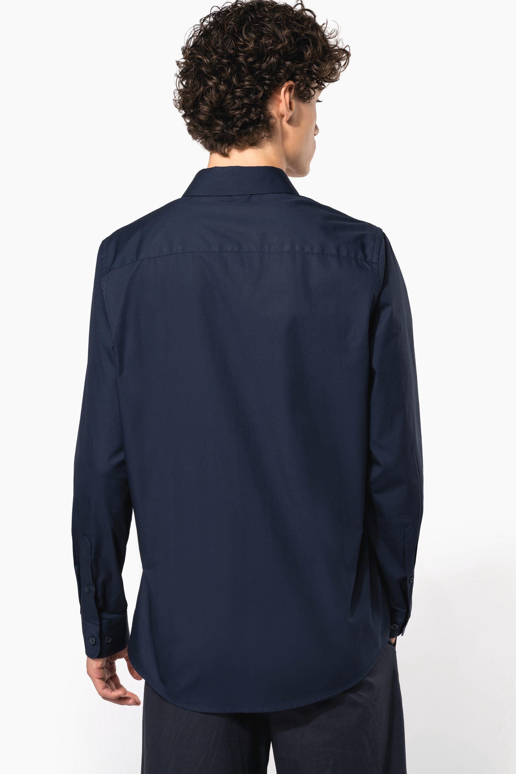 Chemise popeline manches longues homme en situation