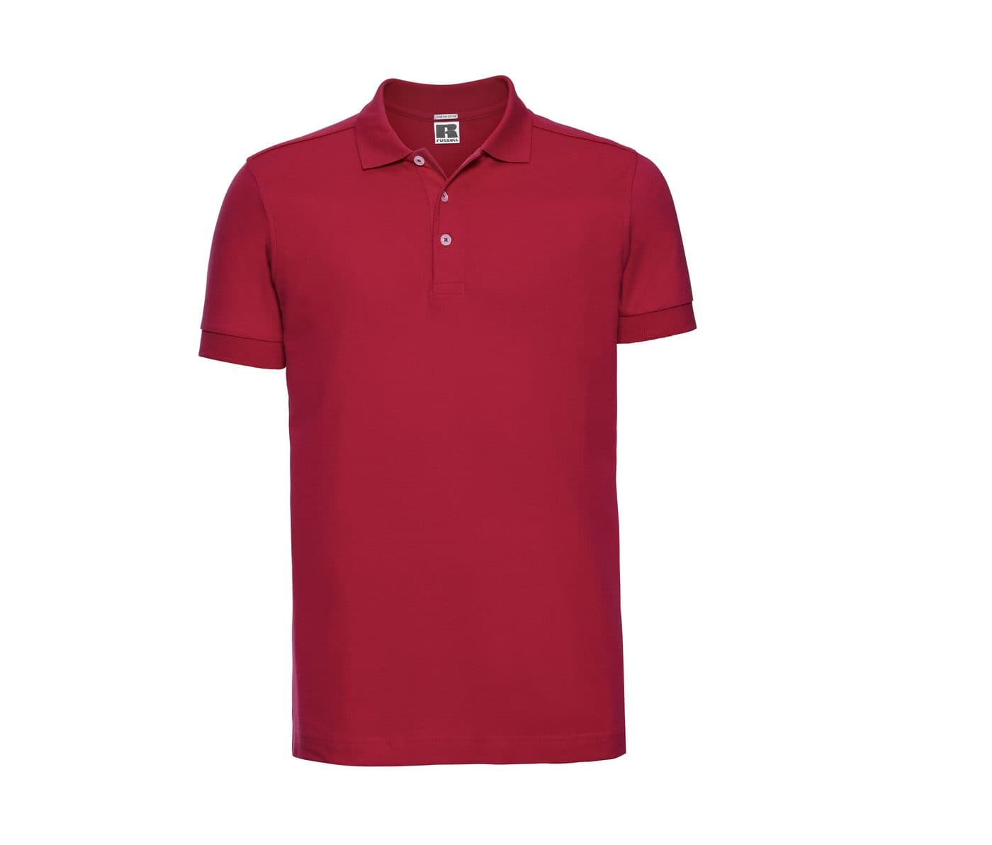 MEN'S FITTED STRETCH POLO coloris Rouge classique