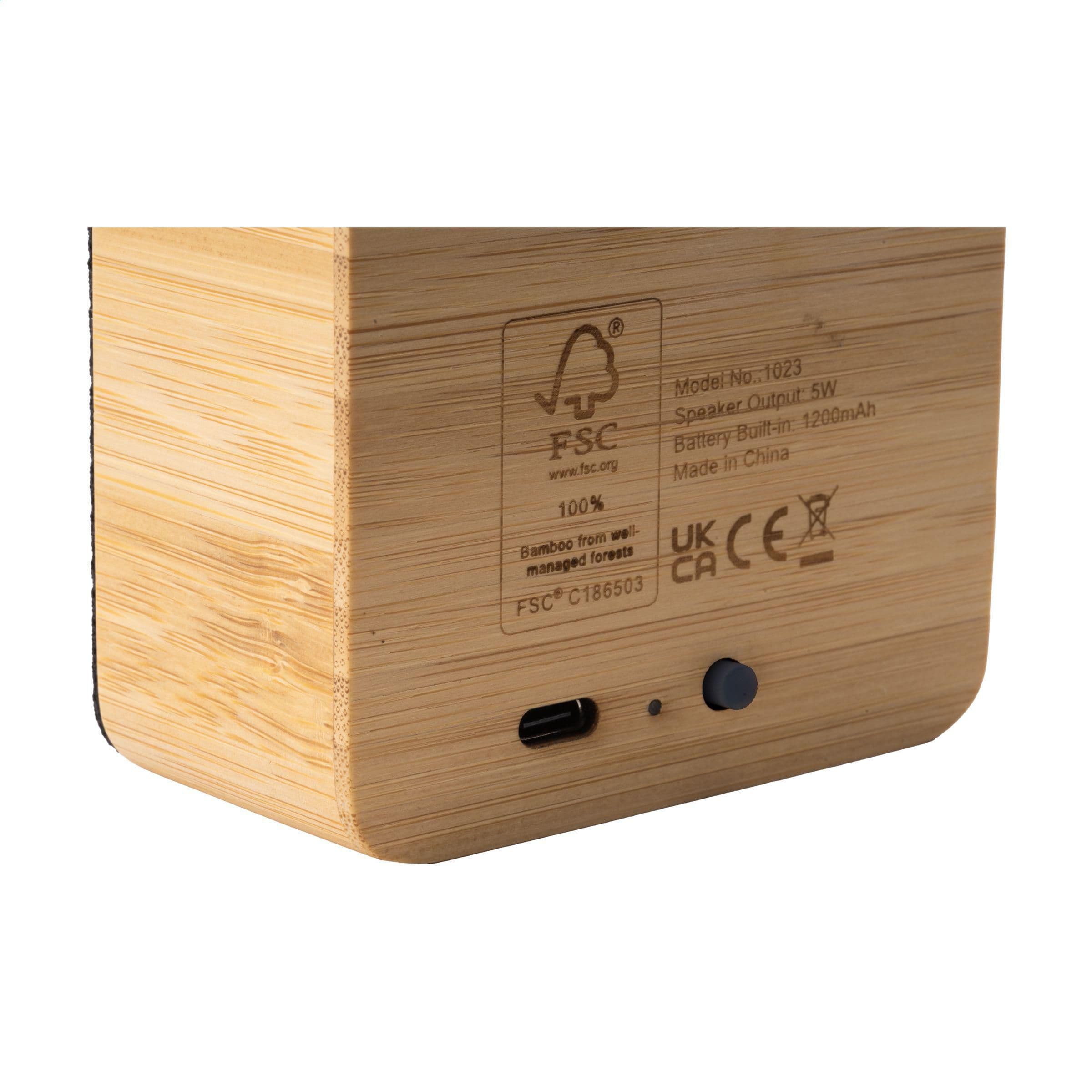 Enceinte sans fil Sonido 5W bambou en situation