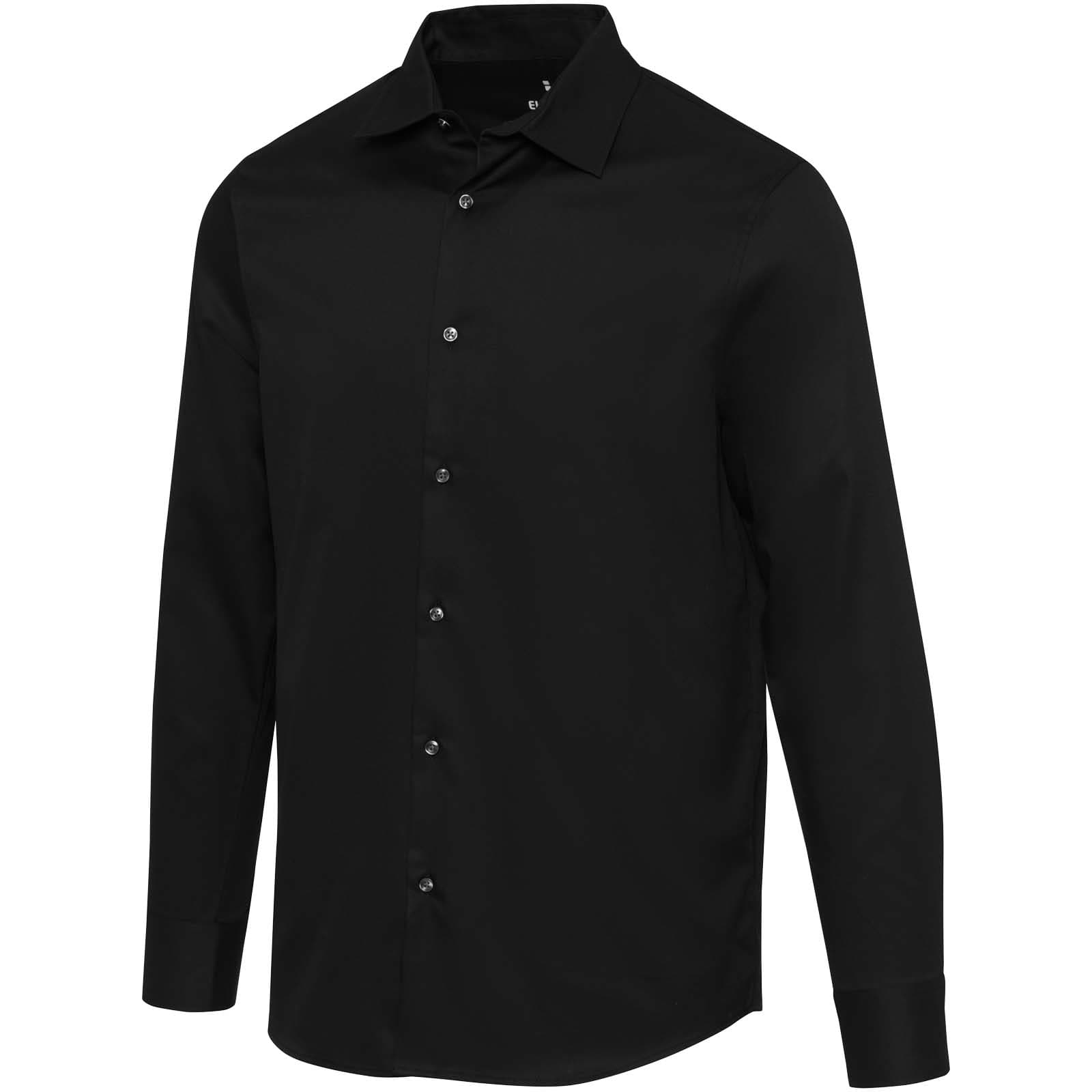 Chemise en sergé homme de 185 g/m² Citrine coloris Noir