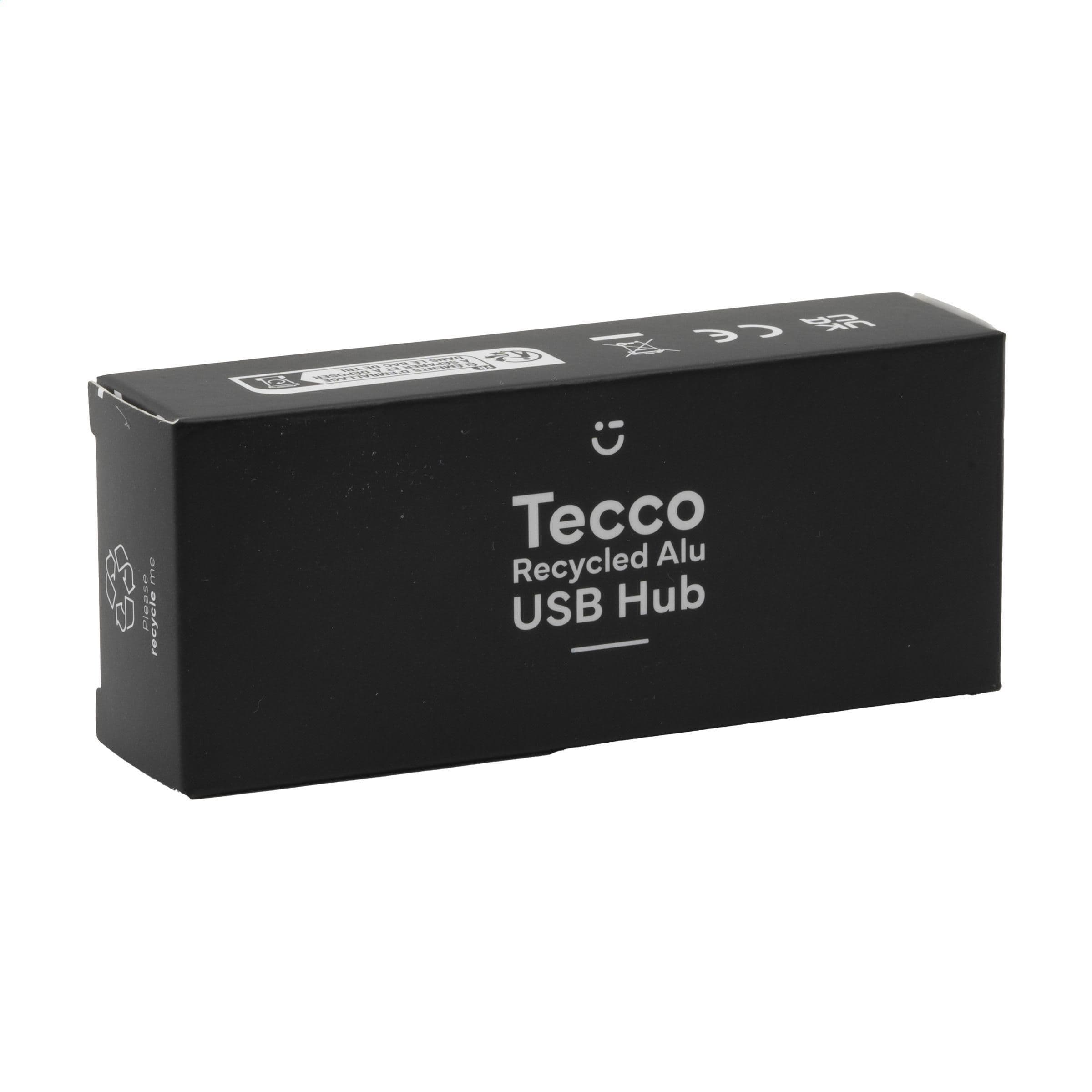 Hub USB Tecco GRS aluminium recyclé en situation