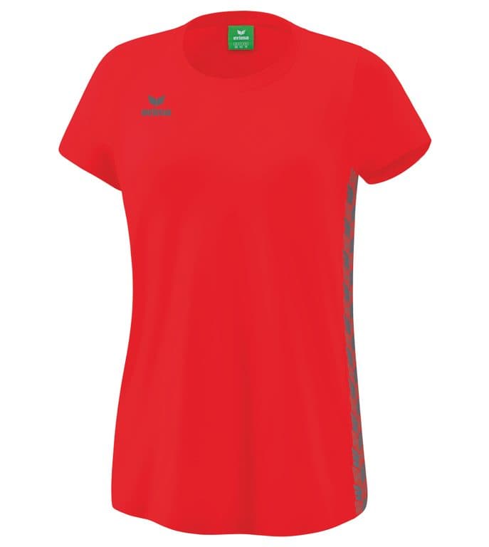 T-shirt Essential Team coloris Rouge / Gris ardoise