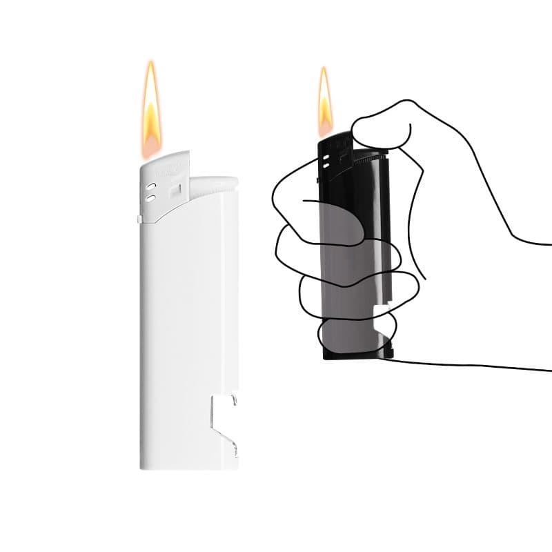 BRIQUET PIEZO AVEC DECAPSULEUR en situation
