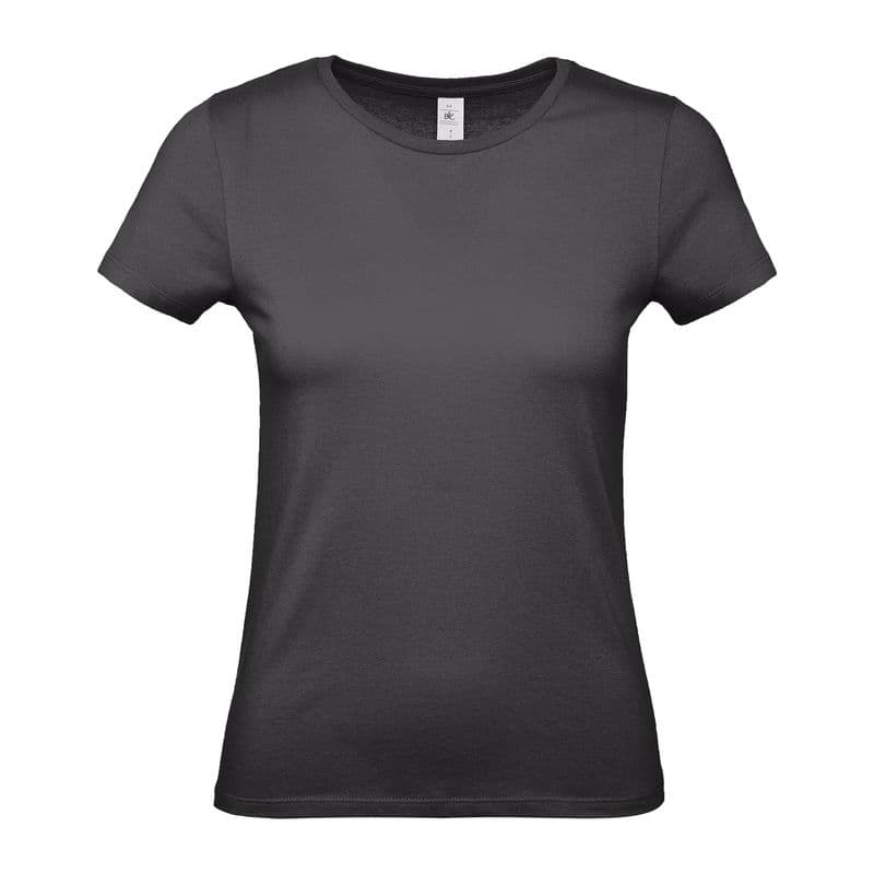B&C #E150 WOMEN T-SHIRT coloris Noir urbain