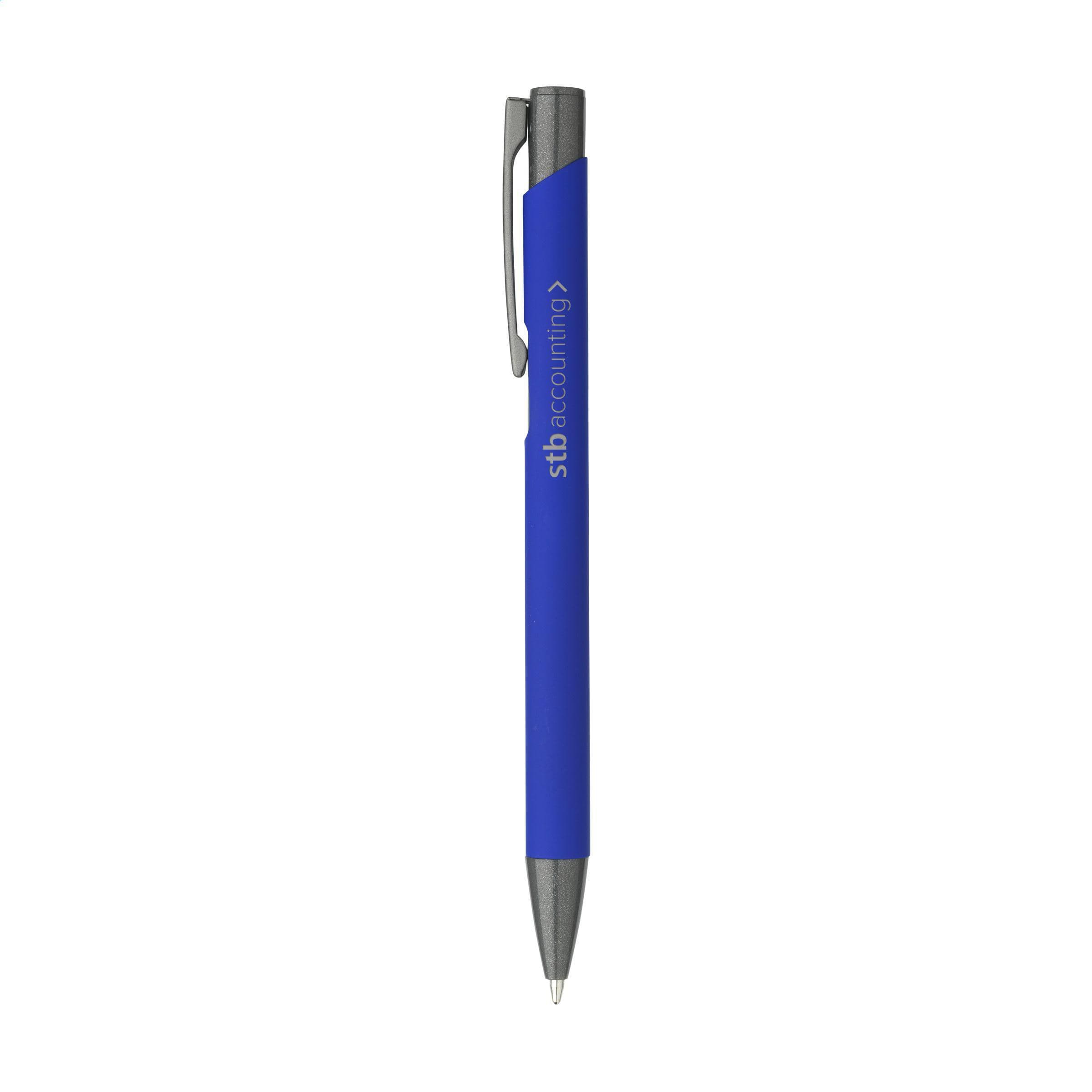 Stylo Ebony Soft RCS recyclé alu SoftTouch