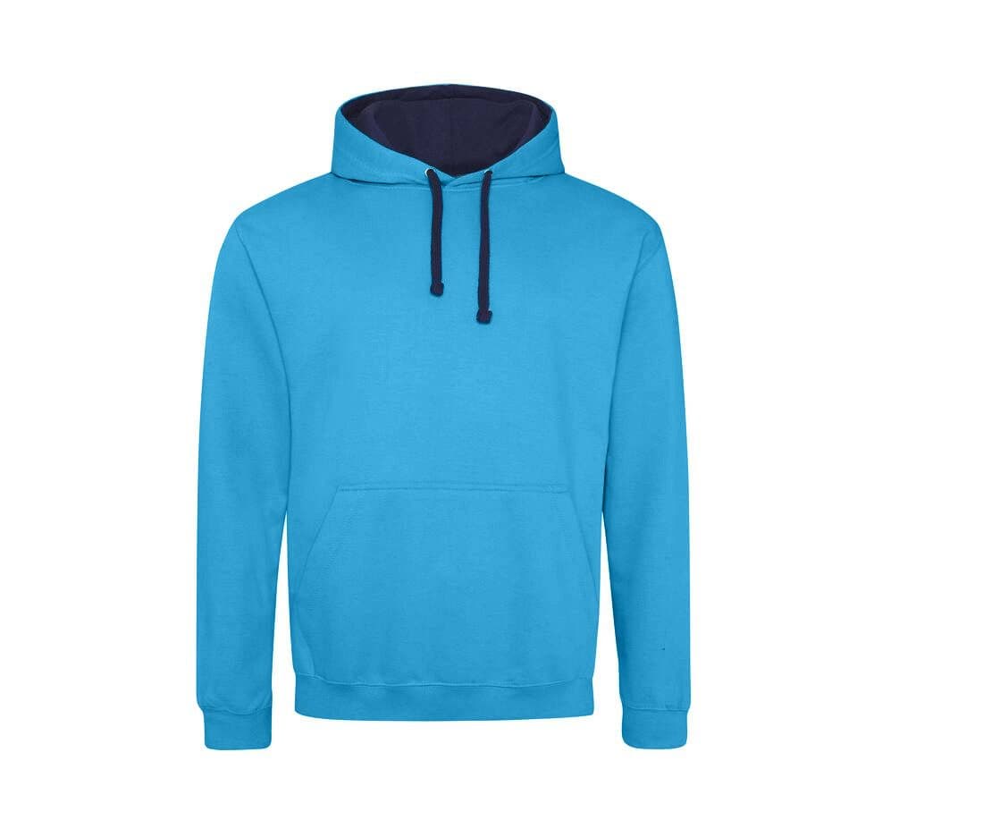 VARSITY HOODIE coloris Bleu Hawaiian / Marine oxford