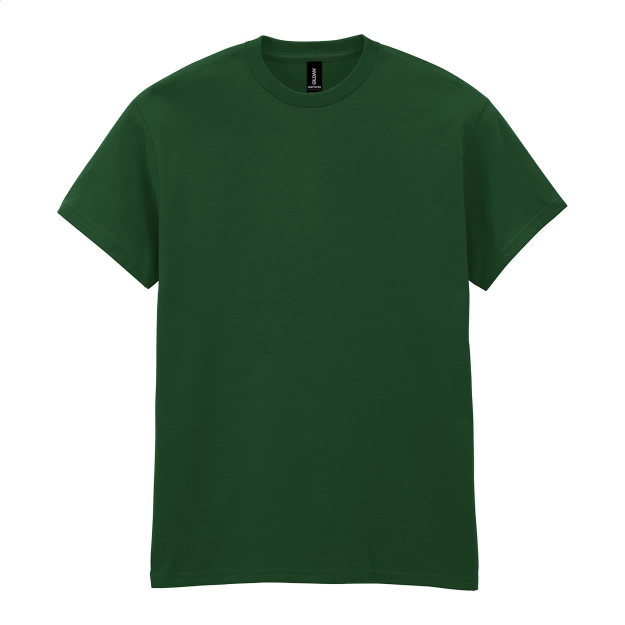 T-shirt en coton épais coloris Vert foncé