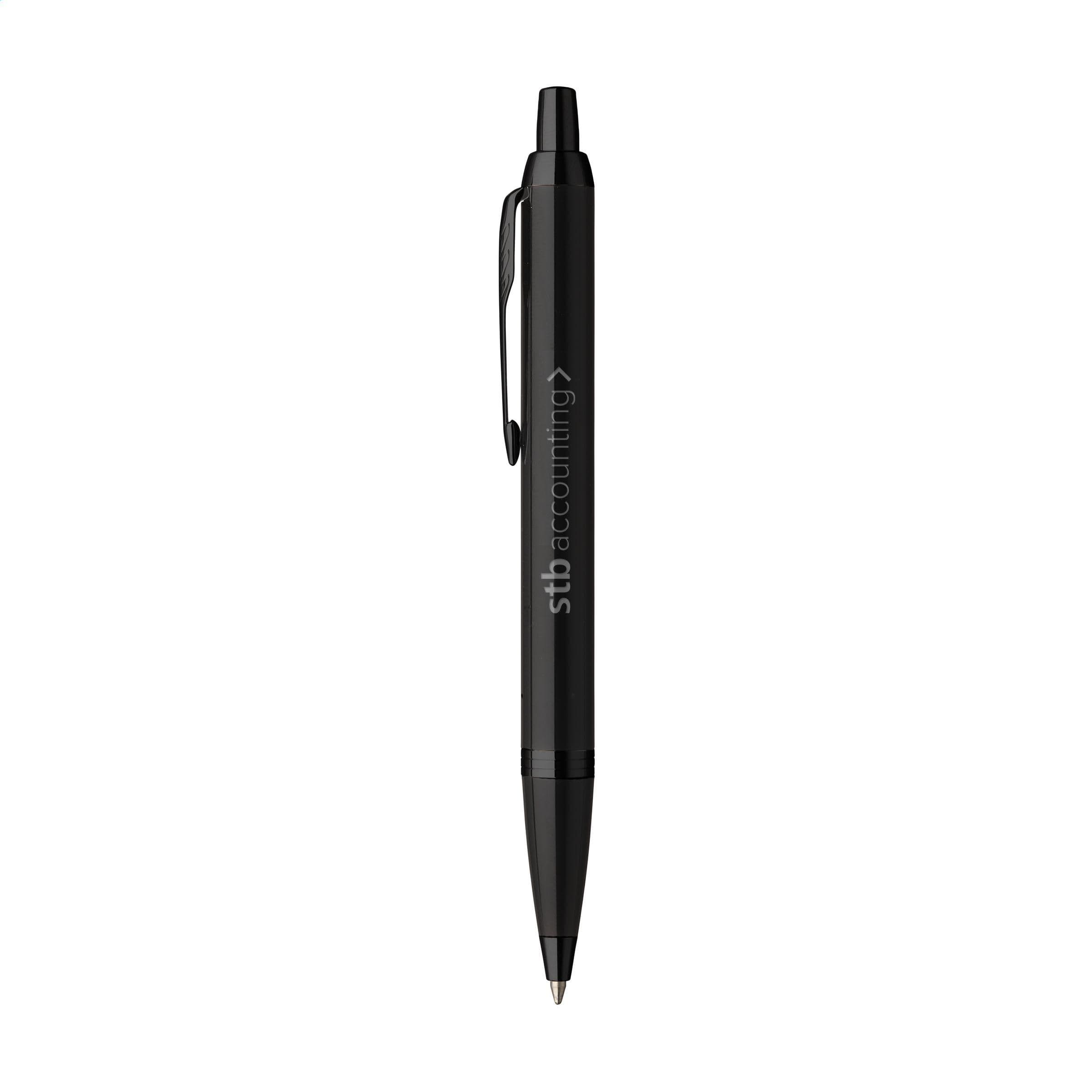 Parker IM Achromatic stylo à bille bleu en situation