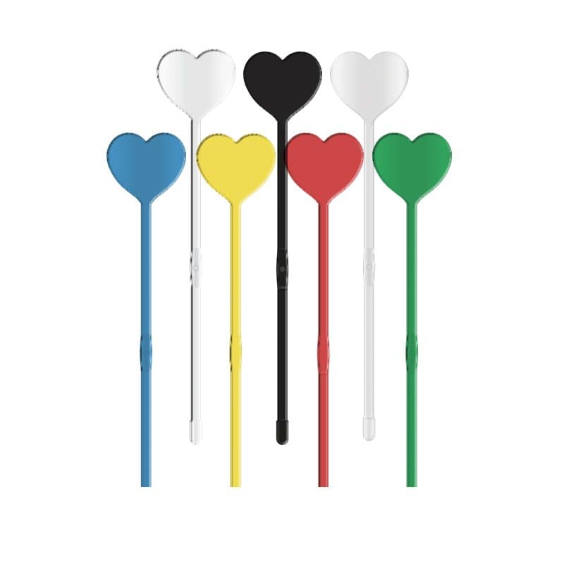 AGITATEUR MELANGEUR  A COCKTAIL COEUR SPATULE 190 mm en situation