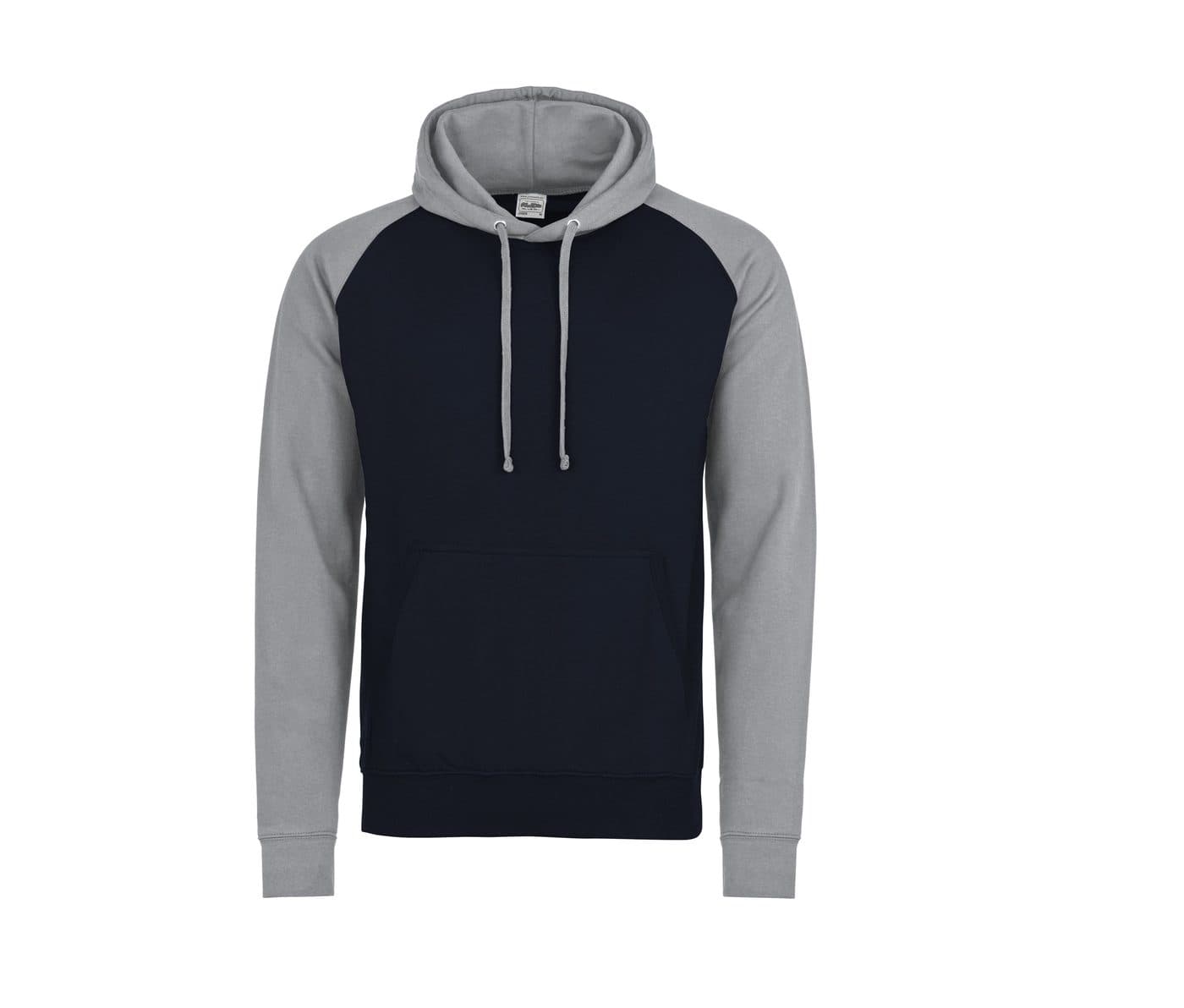BASEBALL HOODIE coloris Marine oxford / Gris chiné