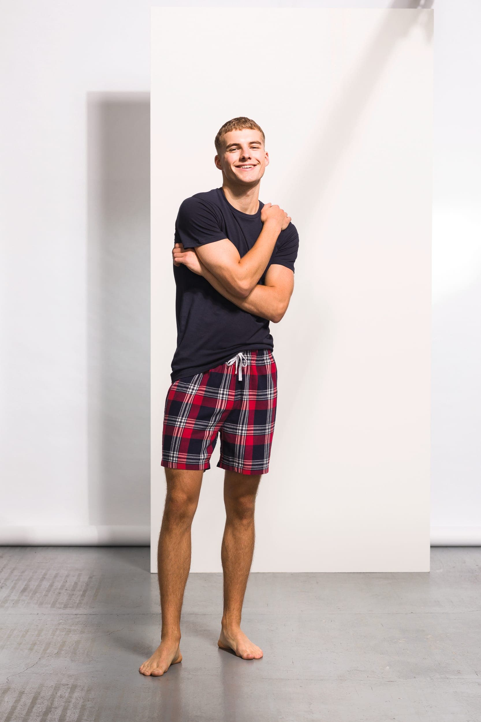 MEN'S TARTAN LOUNGE SHORTS