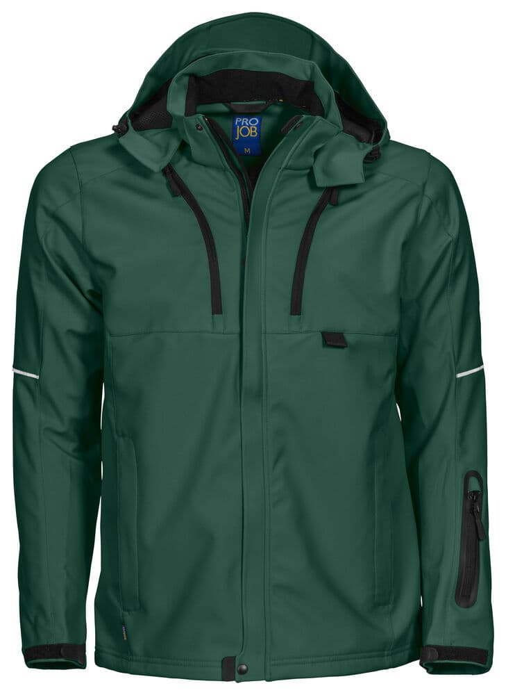 3406 VESTE SOFTSHELL coloris Vert Forêt