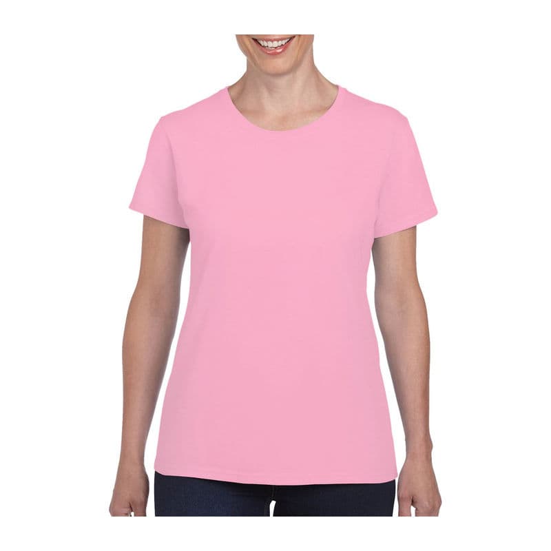 HEAVY COTTON LADIES T-SHIRT coloris Rose clair