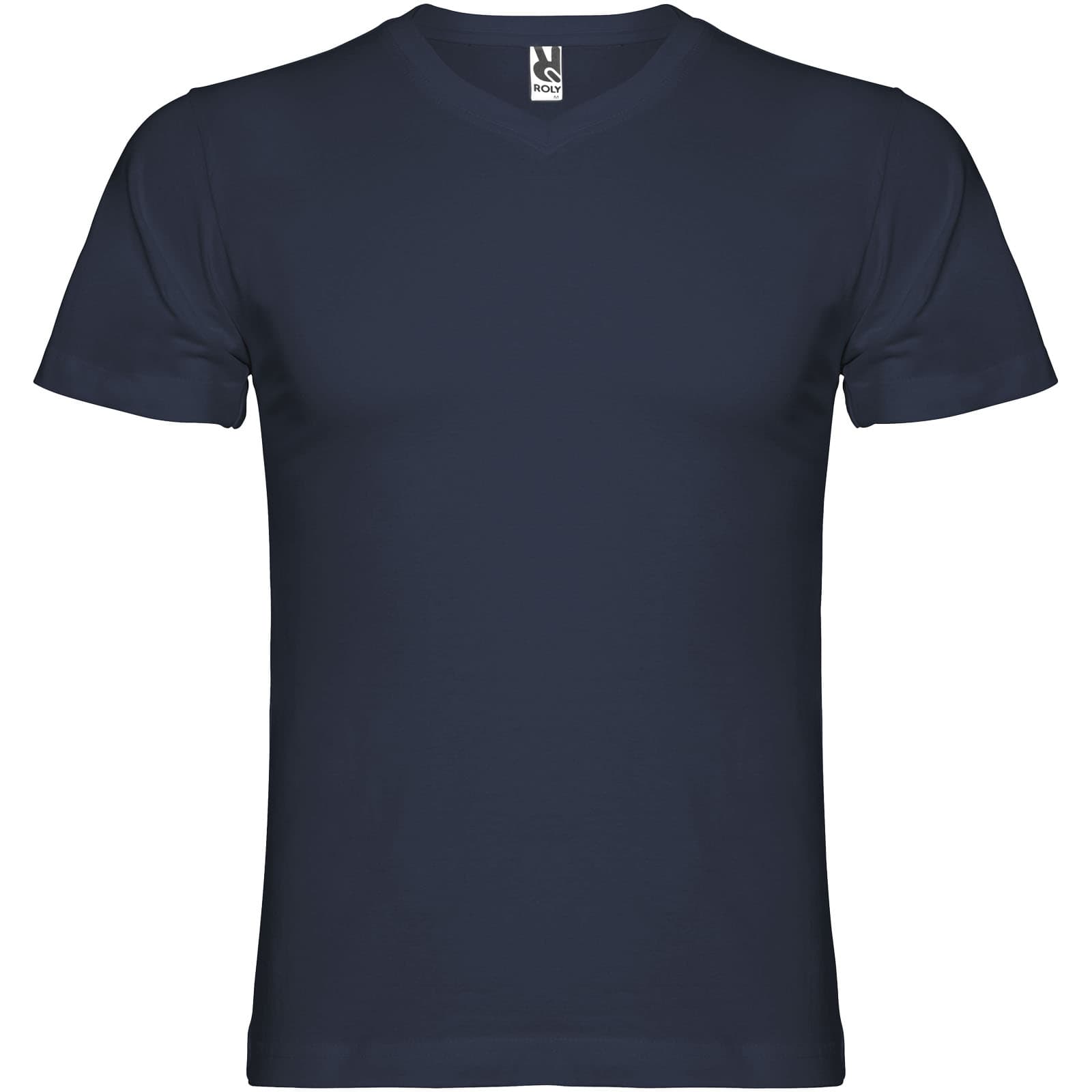 T-shirt de 155 g/m² Samoyedo à col en V et manches courtes pour homme coloris Bleu marine