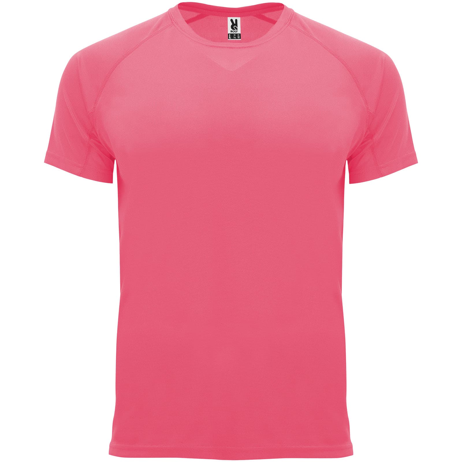 T-shirt de 135 g/m² Bahrain en maille piquée à manches courtes pour homme coloris Rose lady fluo