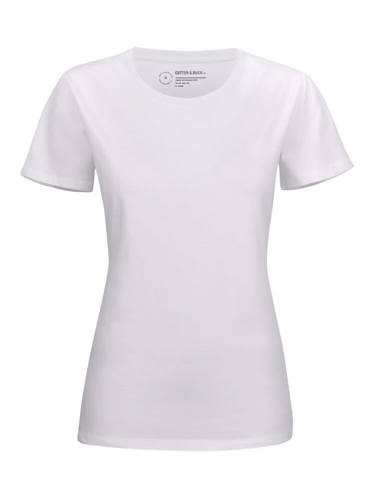 Pull col rond Cutter & Buck Manzanita femme coloris Blanc