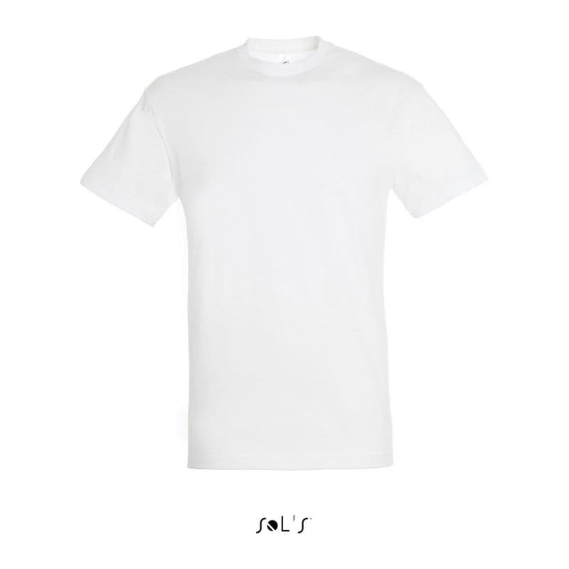 SOL'S REGENT UNISEX ROUND COLLAR T-SHIRT coloris Blanc