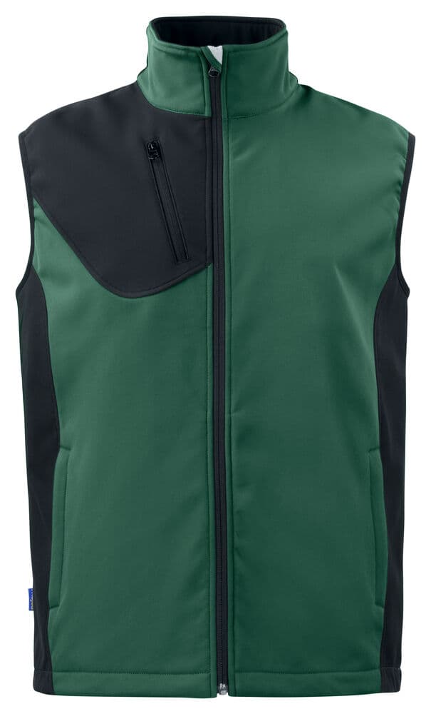 3702 GILET BODYWARMER SOFTSHELL coloris Vert Forêt