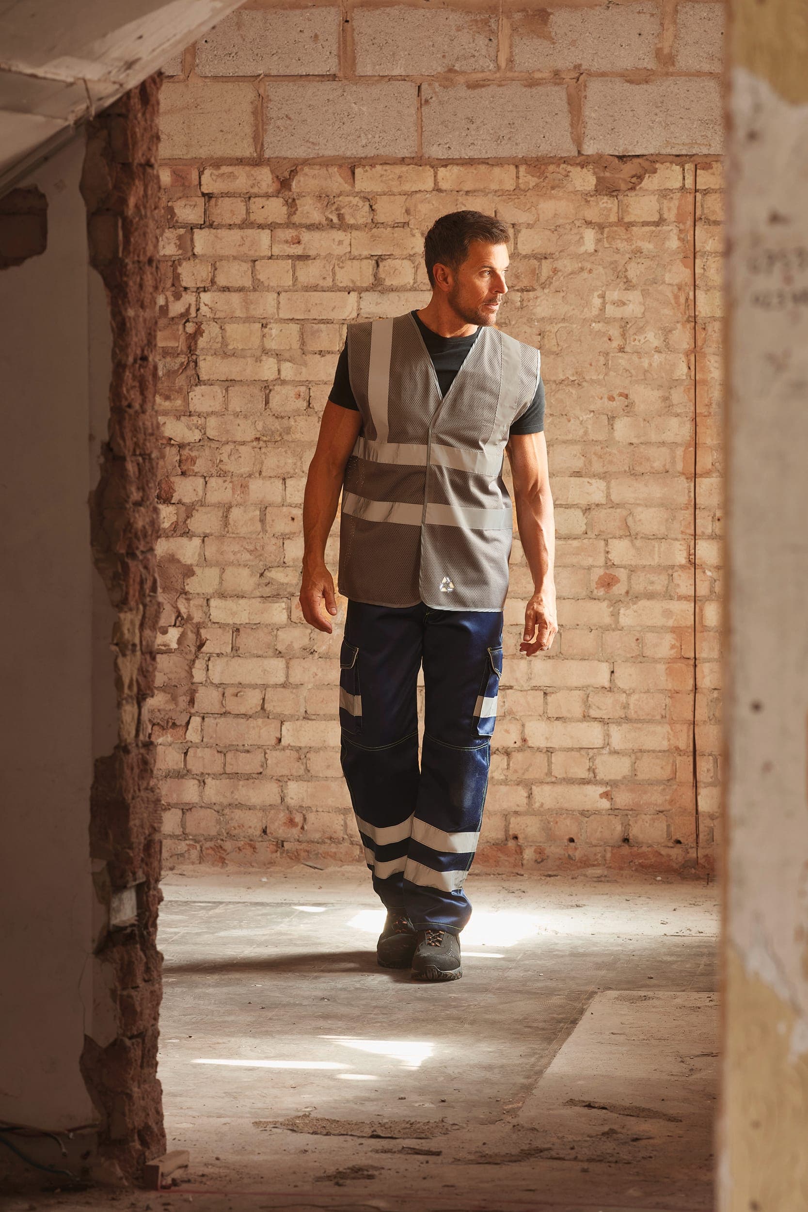 Gilet haute visibilité à maille ajourée en situation