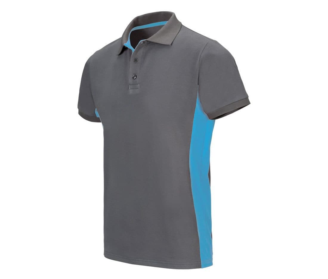 POLO BICOLORE MANCHES COURTES