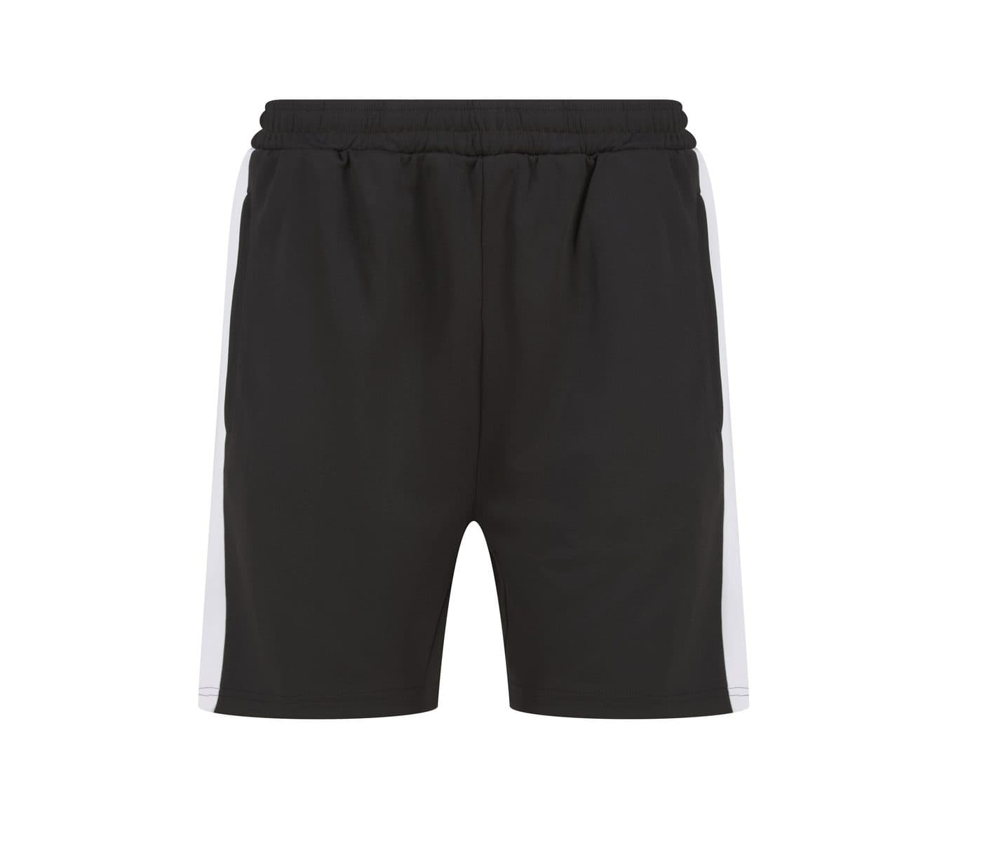 ADULTS' KNITTED SHORTS WITH ZIP POCKETS coloris Noir / Blanc