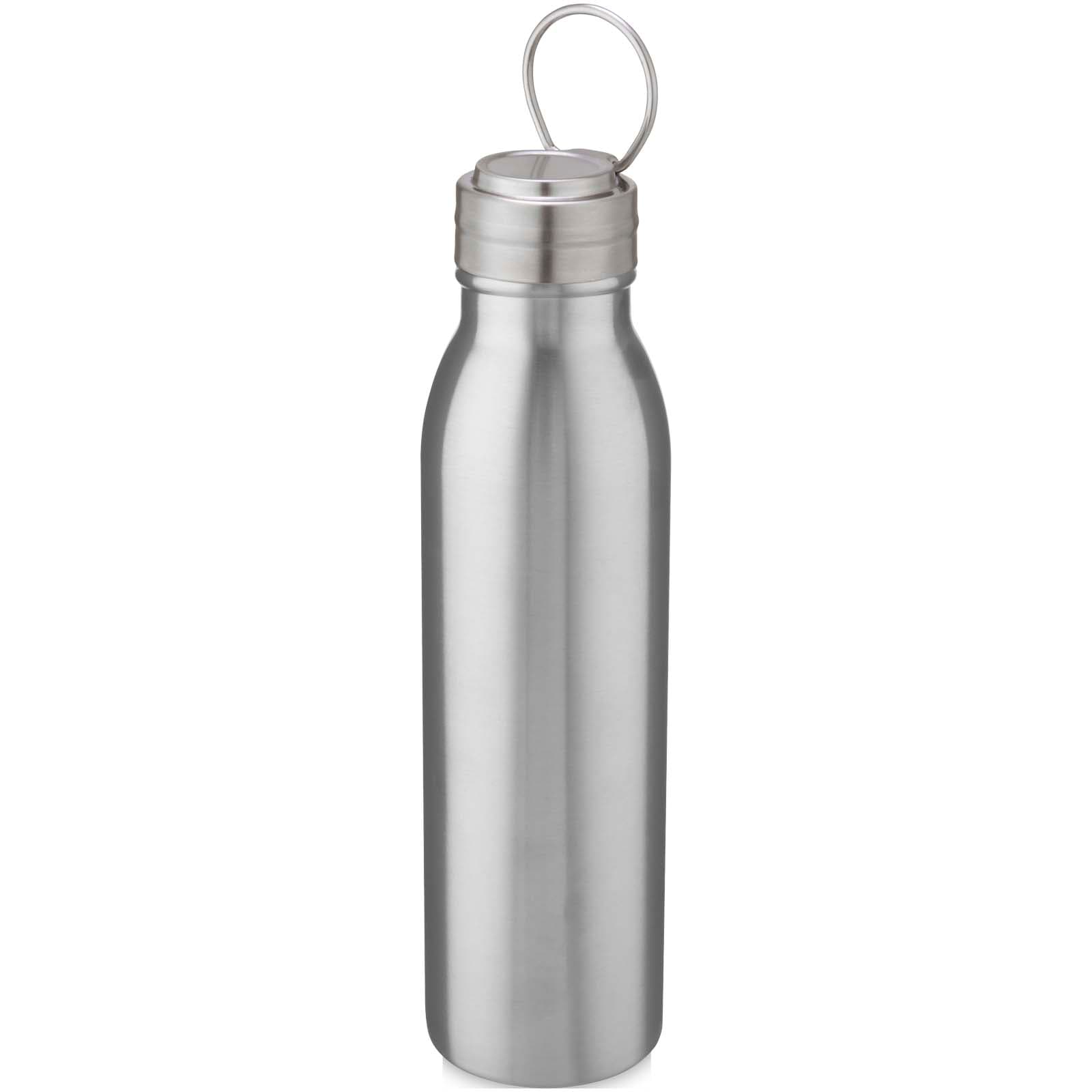 Bouteille de sport Harper 700 ml en acier inoxydable avec boucle métallique