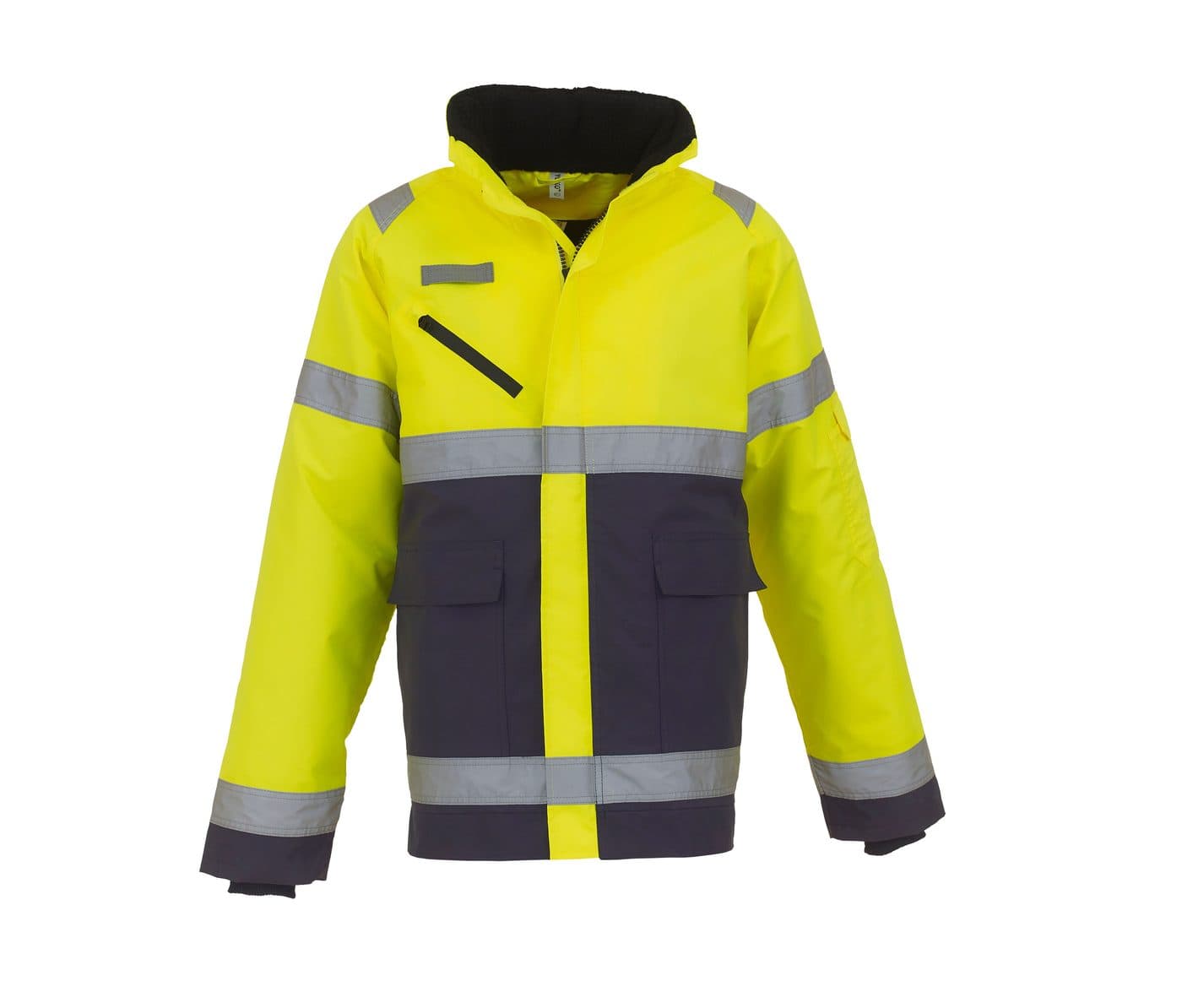 HI-VIS FONTAINE STORM JACKET coloris Jaune haute visibilité / Marine