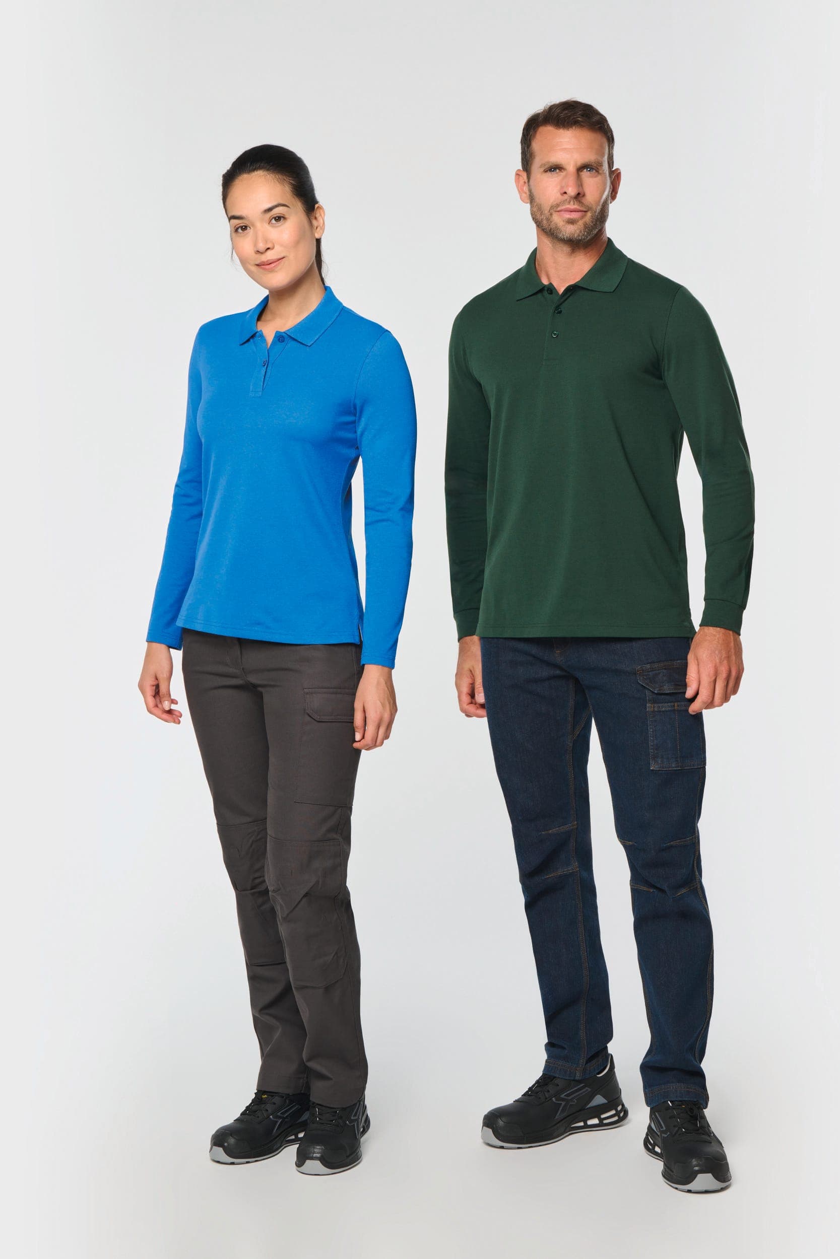 Polo manches longues homme en situation