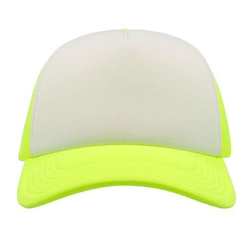 RAPPER CAP coloris Jaune fluo / Blanc