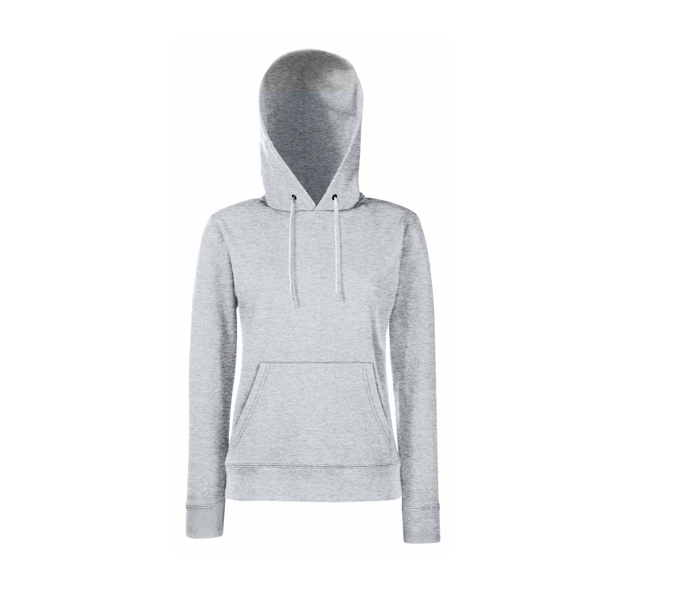 LADIES CLASSIC HOODED SWEAT coloris Gris chiné