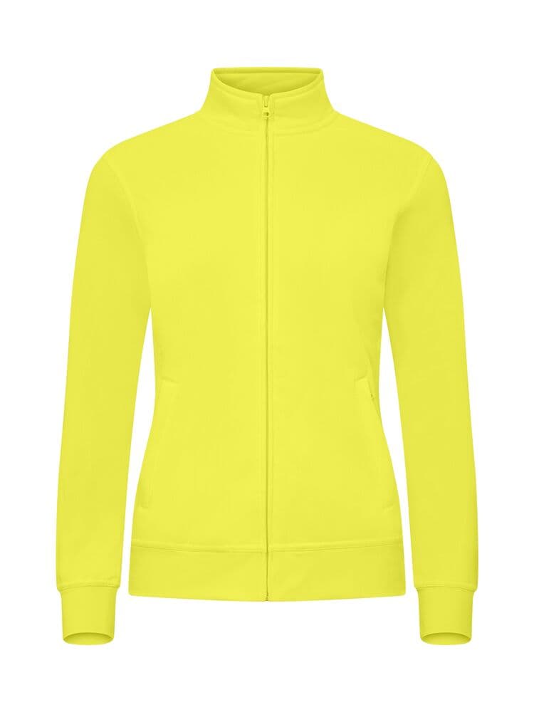 Clique Basic Cardigan Women coloris Jaune haute visibilité