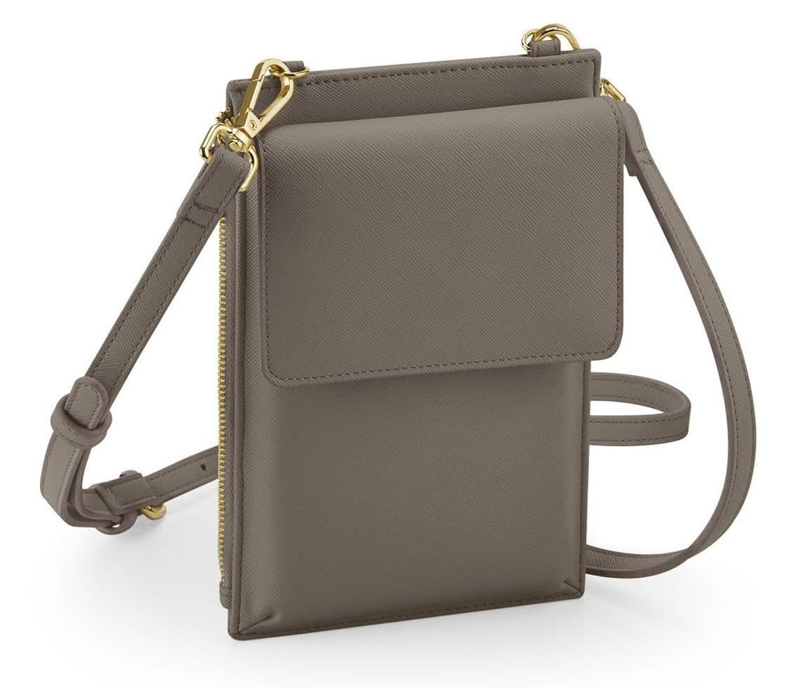 BOUTIQUE CROSS BODY PHONE POUCH coloris Taupe