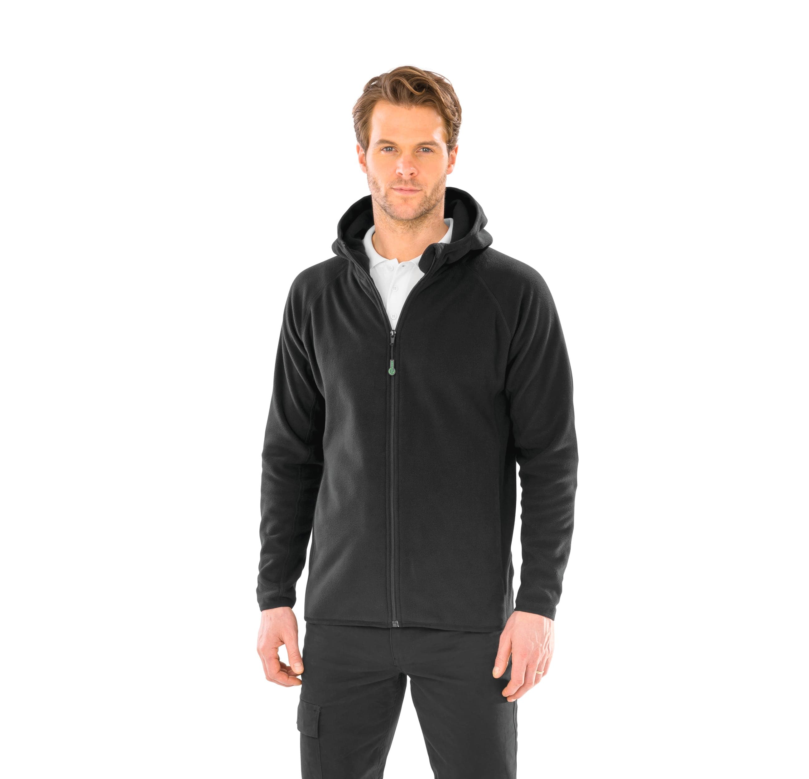 Veste à capuche en micropolaire recyclée