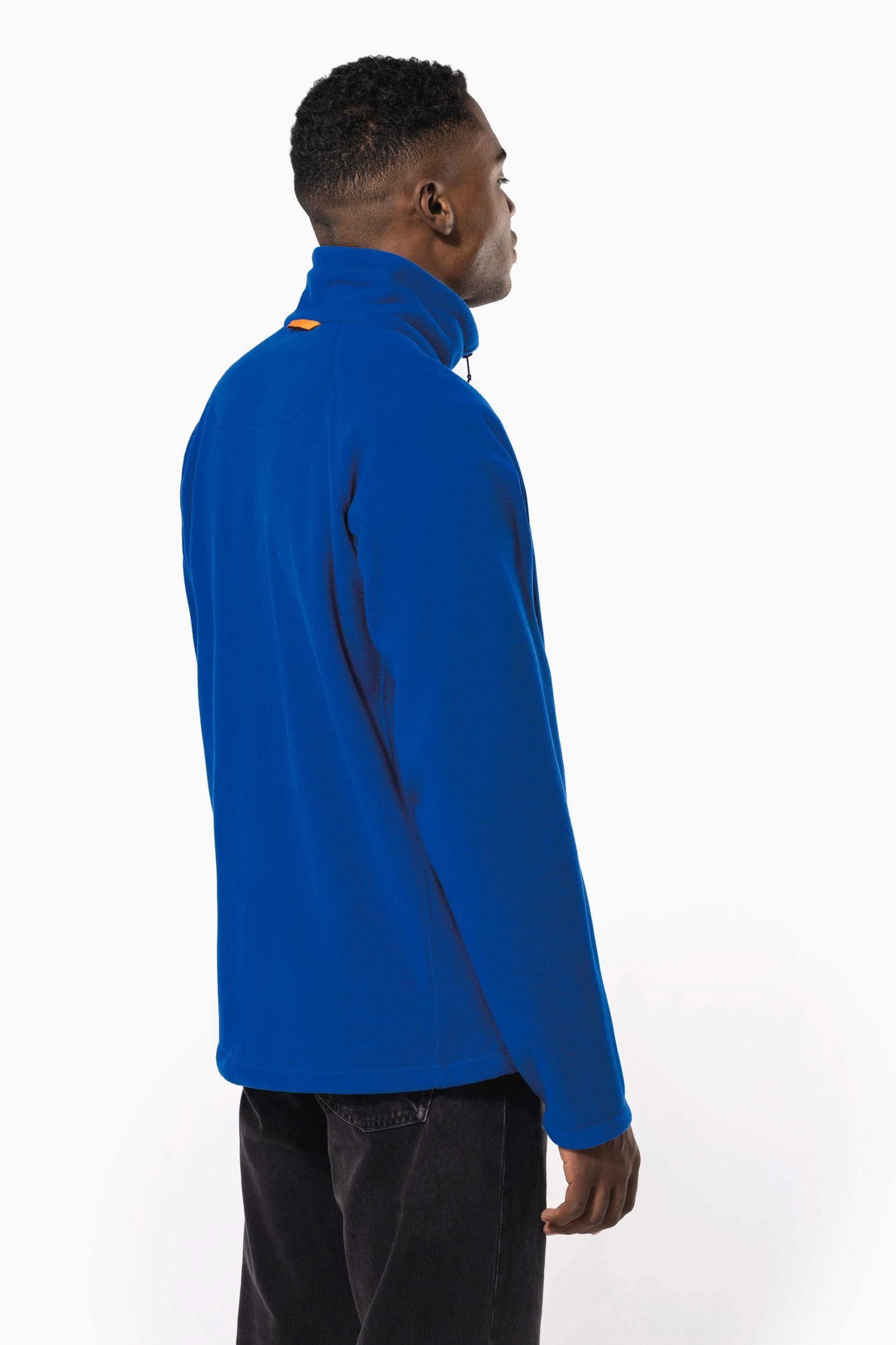 Veste micropolaire zippée manches raglan homme en situation