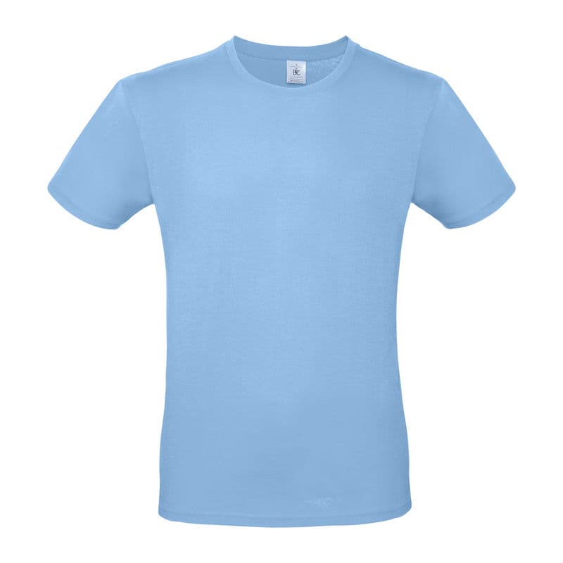 B&C #E150 UNISEX T-SHIRT coloris Bleu ciel