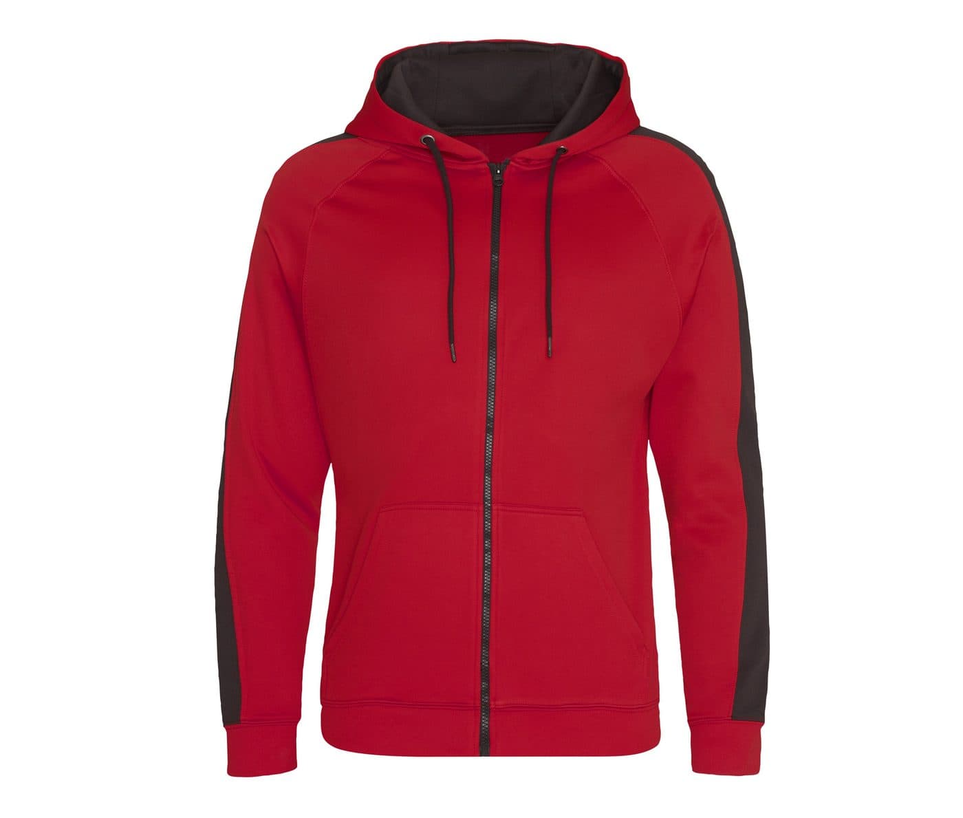 SPORTS POLYESTER ZOODIE coloris Rouge feu / Noir jais