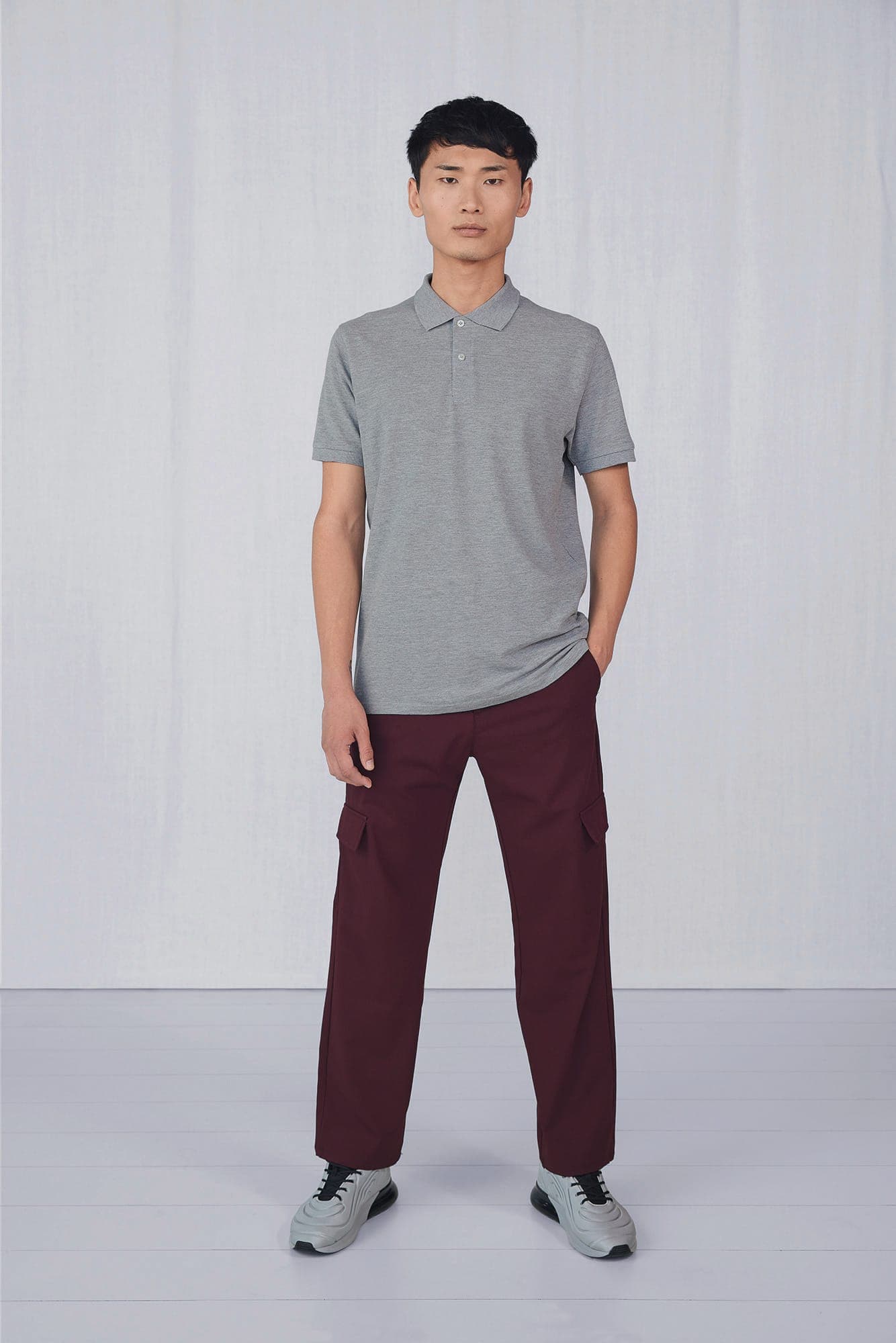 Polo bio homme en situation