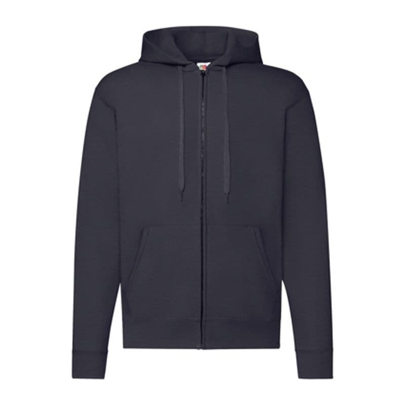 CLASSIC HOODED SWEAT JACKET coloris Marine profond