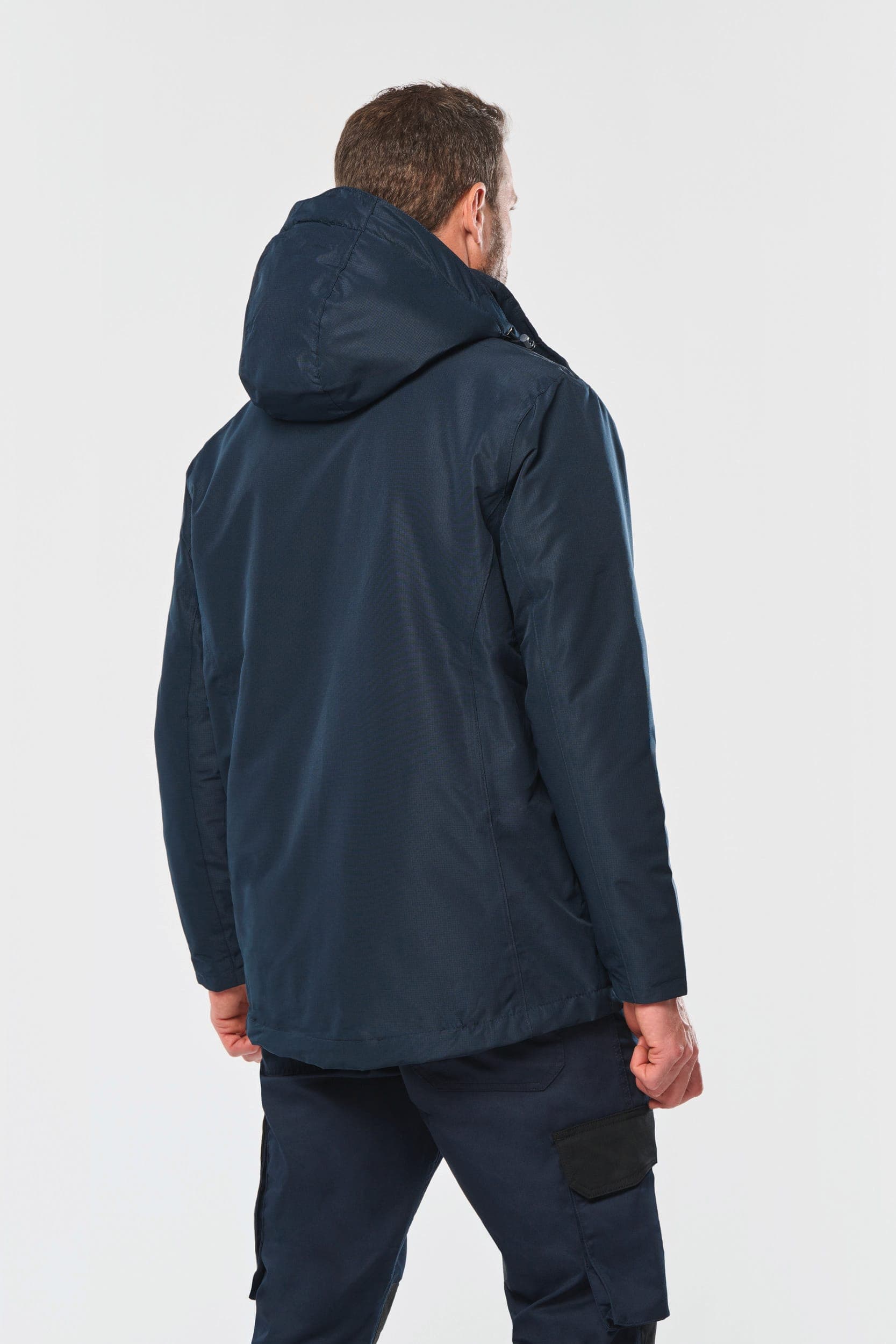 Parka performance à capuche unisexe en situation