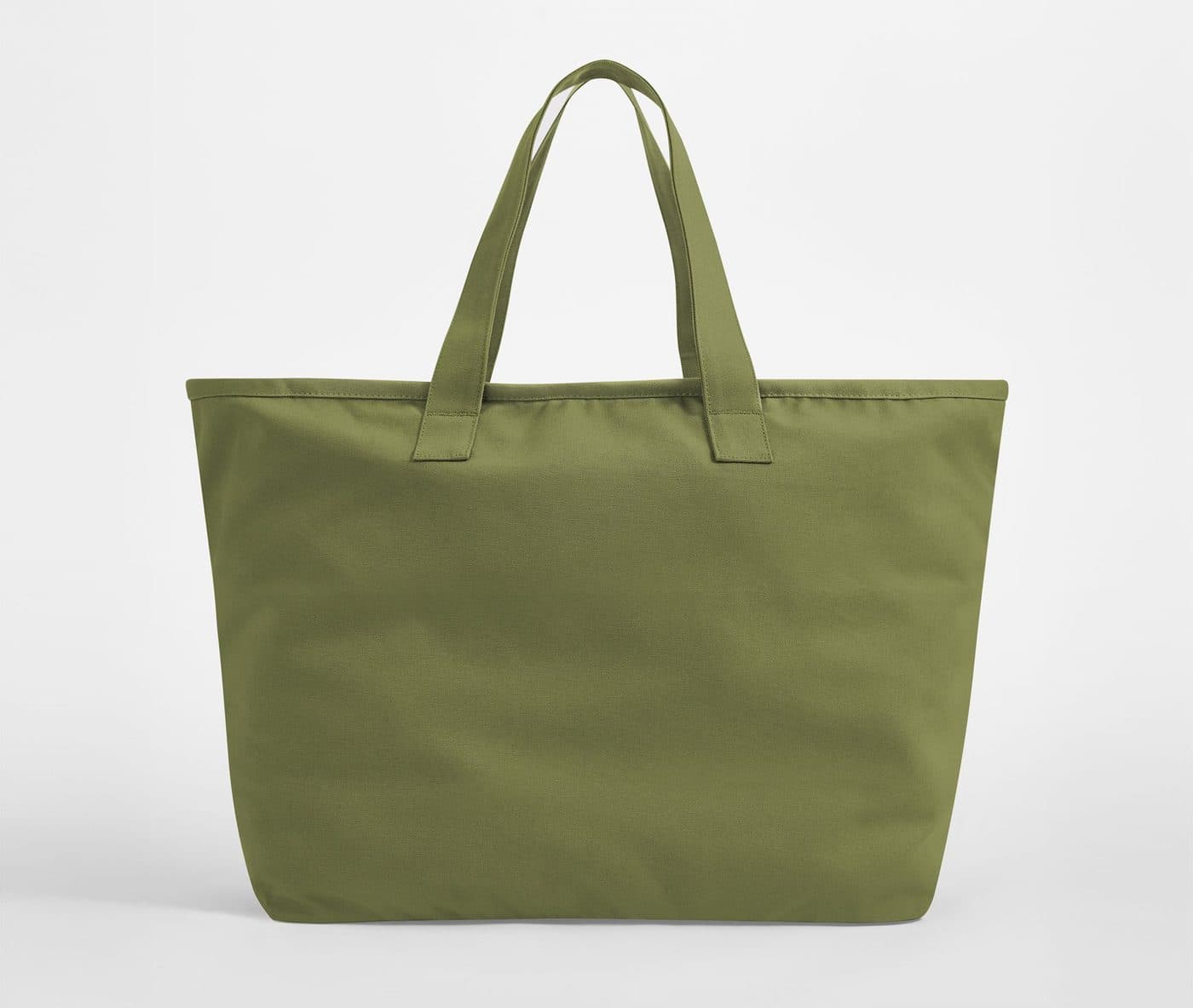 OVERSIZED HEAVY DUTY CANVAS TOTE BAG coloris Olive vif