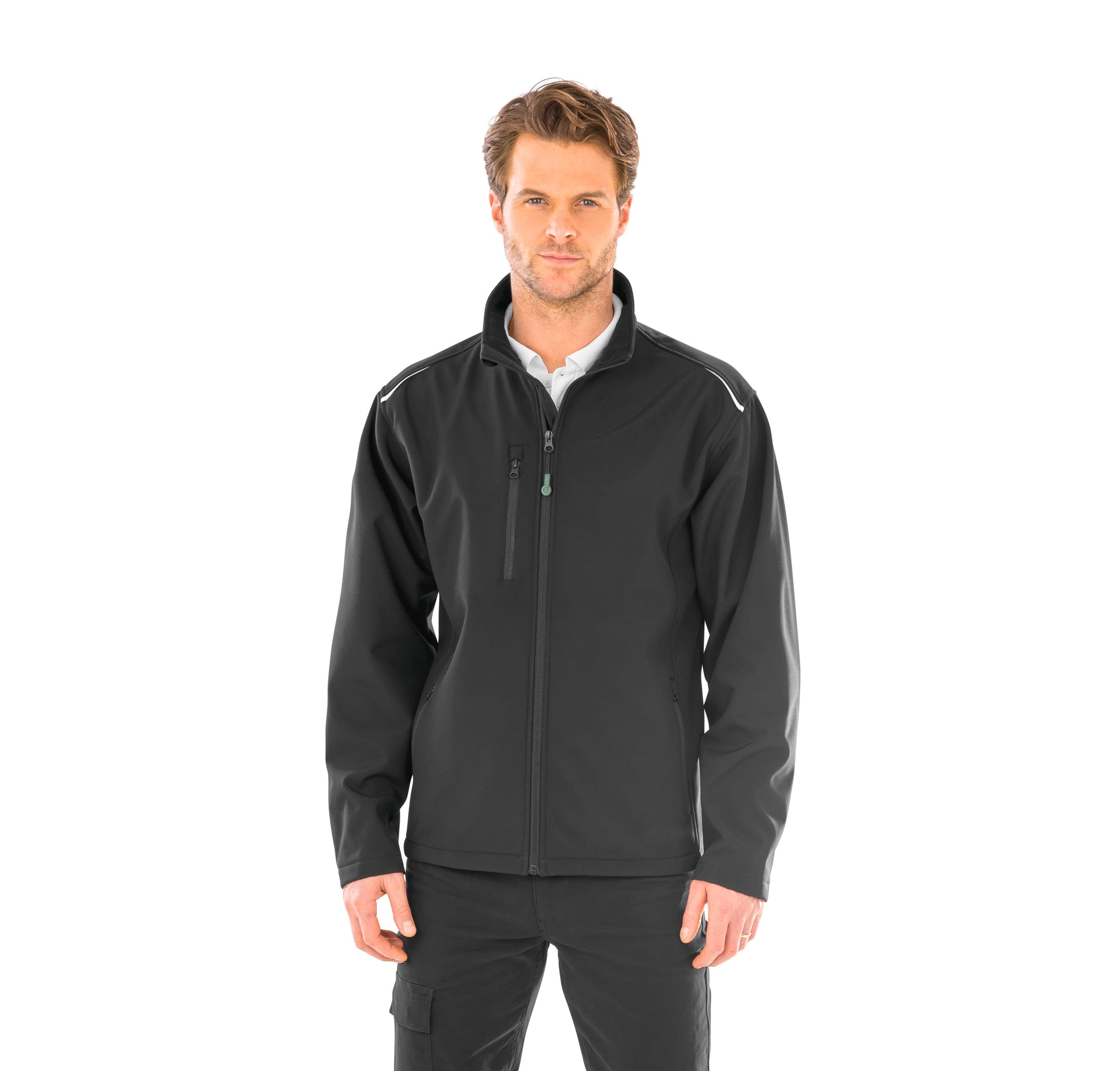 RECYCLED 3-LAYER PRINTABLE SOFTSHELL JACKET