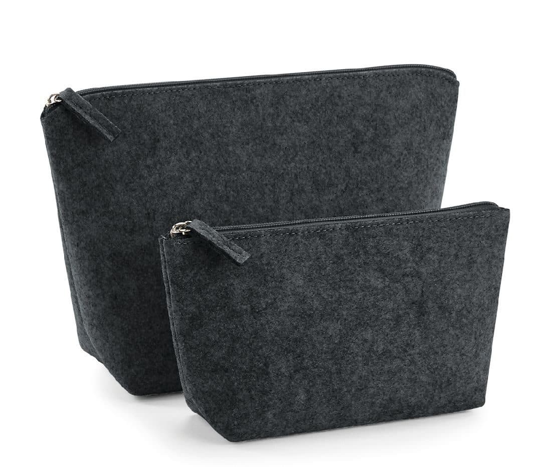 FELT ACCESSORY BAG coloris Gris charbon chiné
