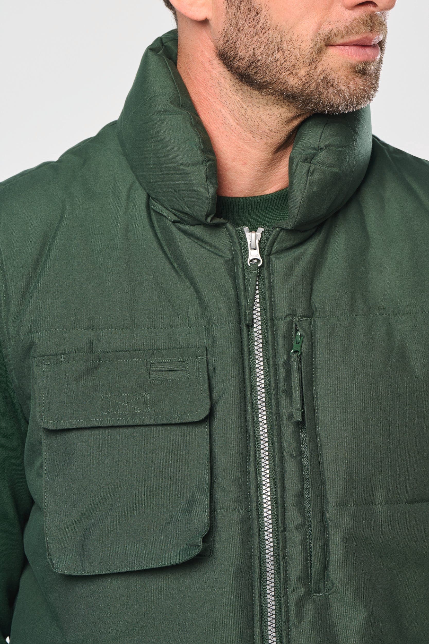 Bodywarmer matelassé homme en situation
