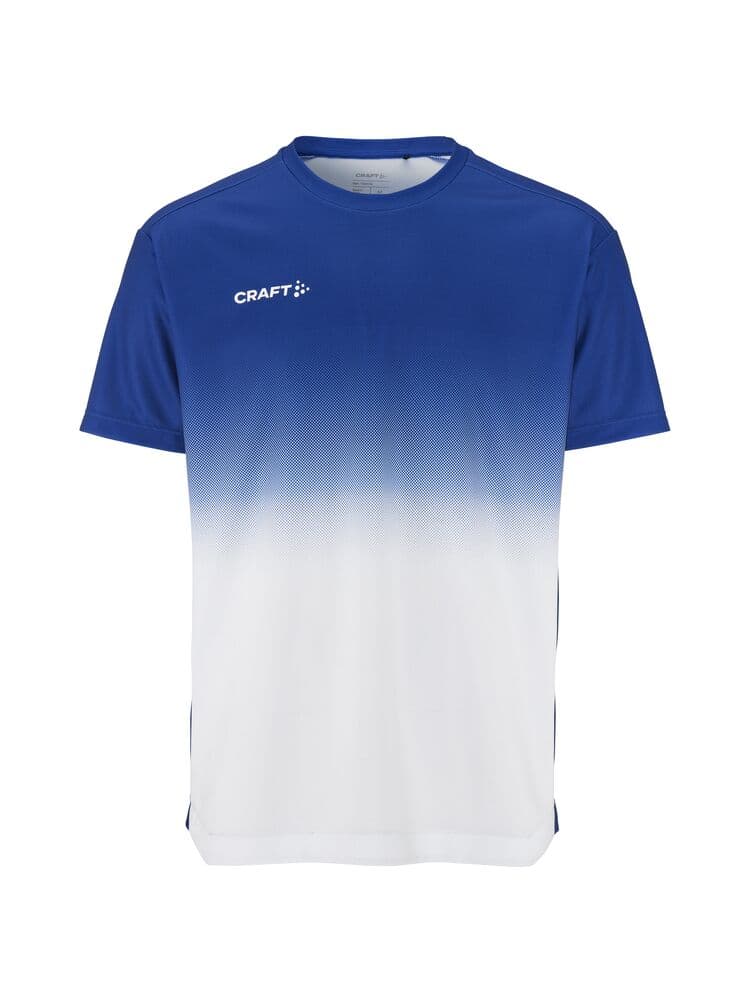 Craft Evolve 2.0 structured graphic jersey m coloris Bleu / Blanc