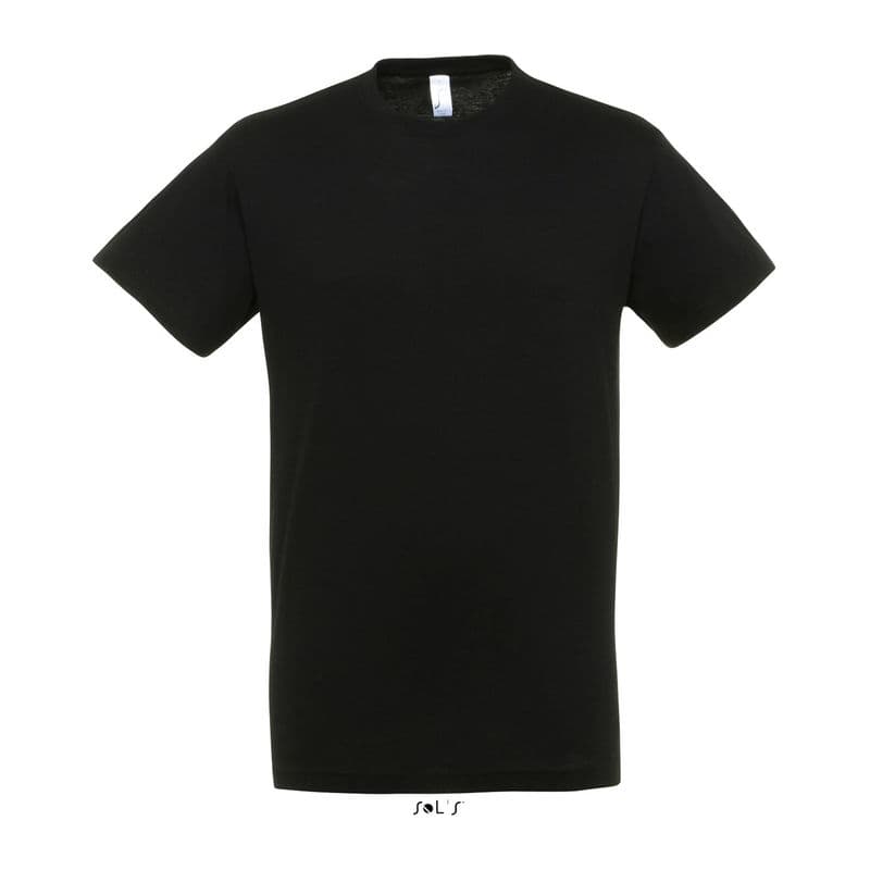 SOL'S REGENT UNISEX ROUND COLLAR T-SHIRT coloris Noir profond
