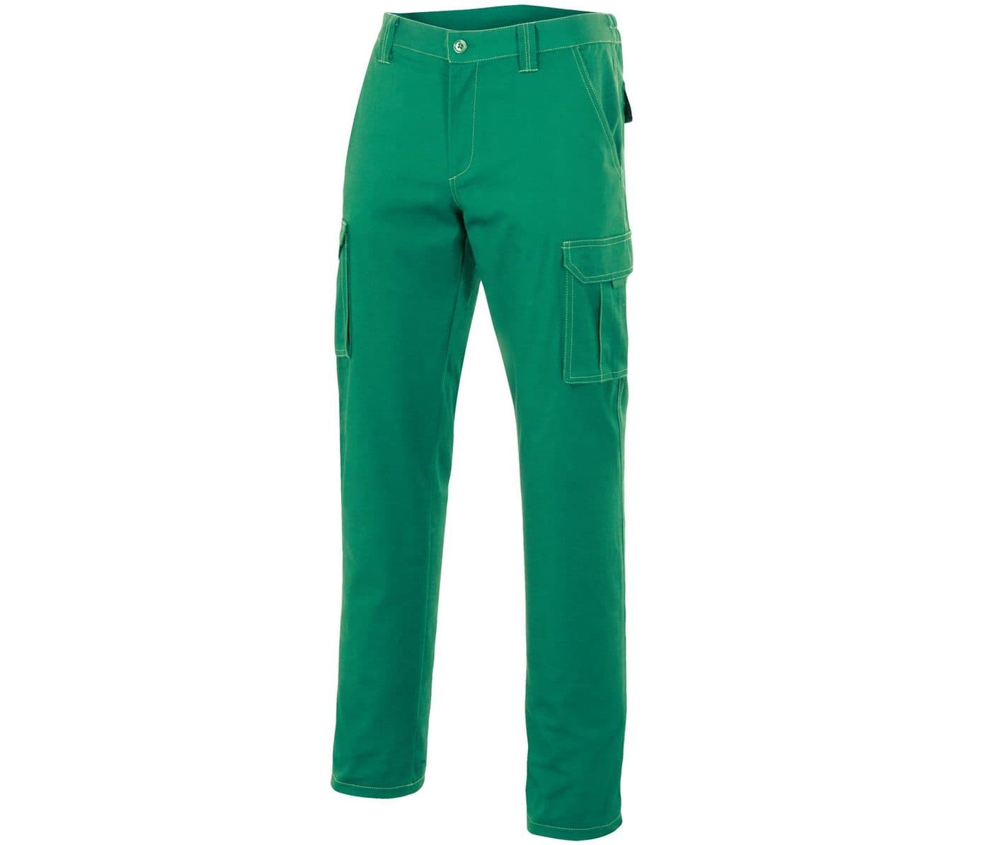 PANTALON MULTIPOCHES coloris Vert