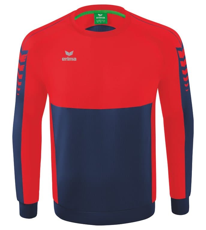 Sweat-shirt SIX WINGS coloris Marine / Rouge